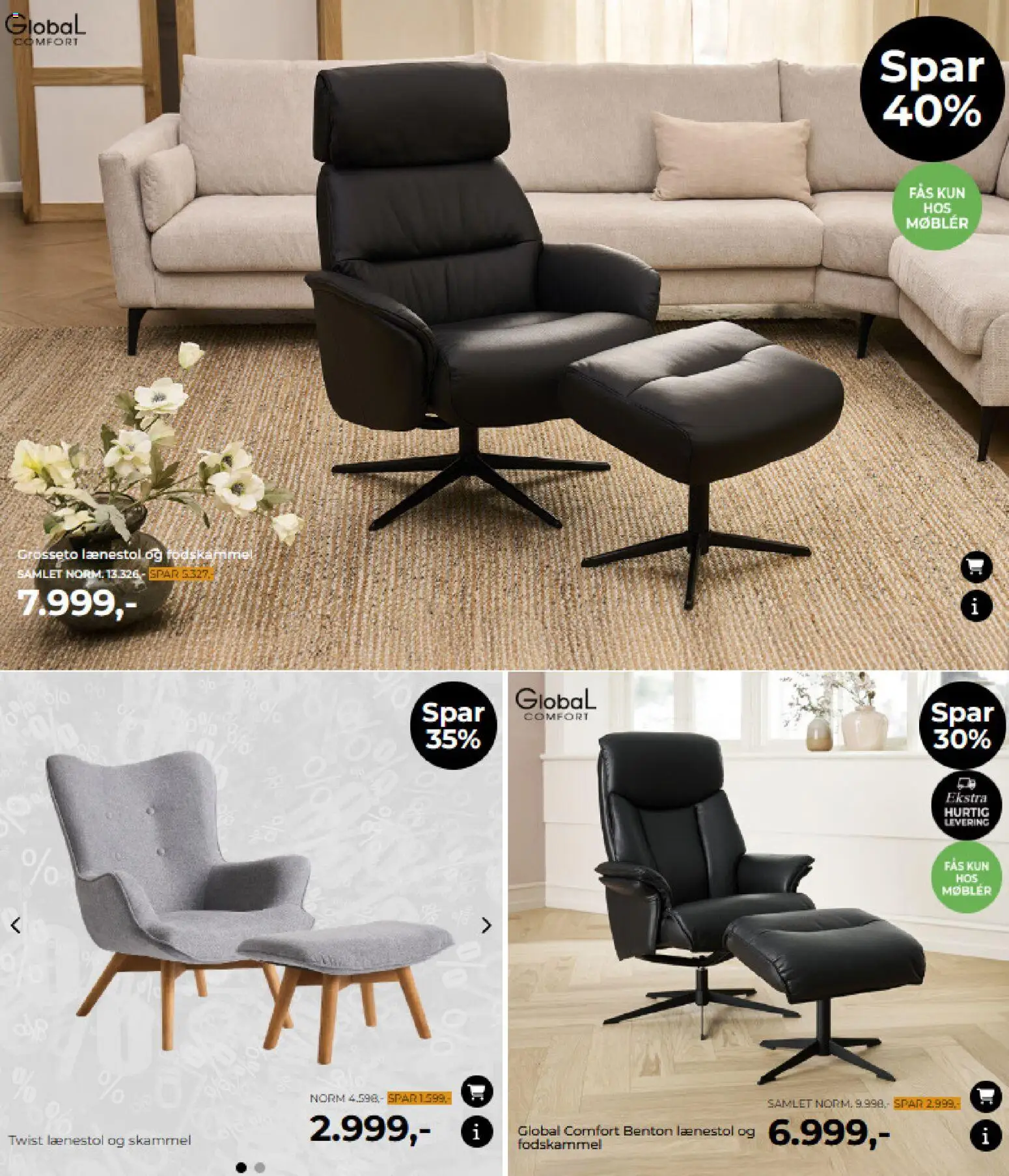 Møblér tilbudsavis – gyldig fra 31.10.2025 | Side: 15 | Produkter: Skammel, Lænestol, Fodskammel