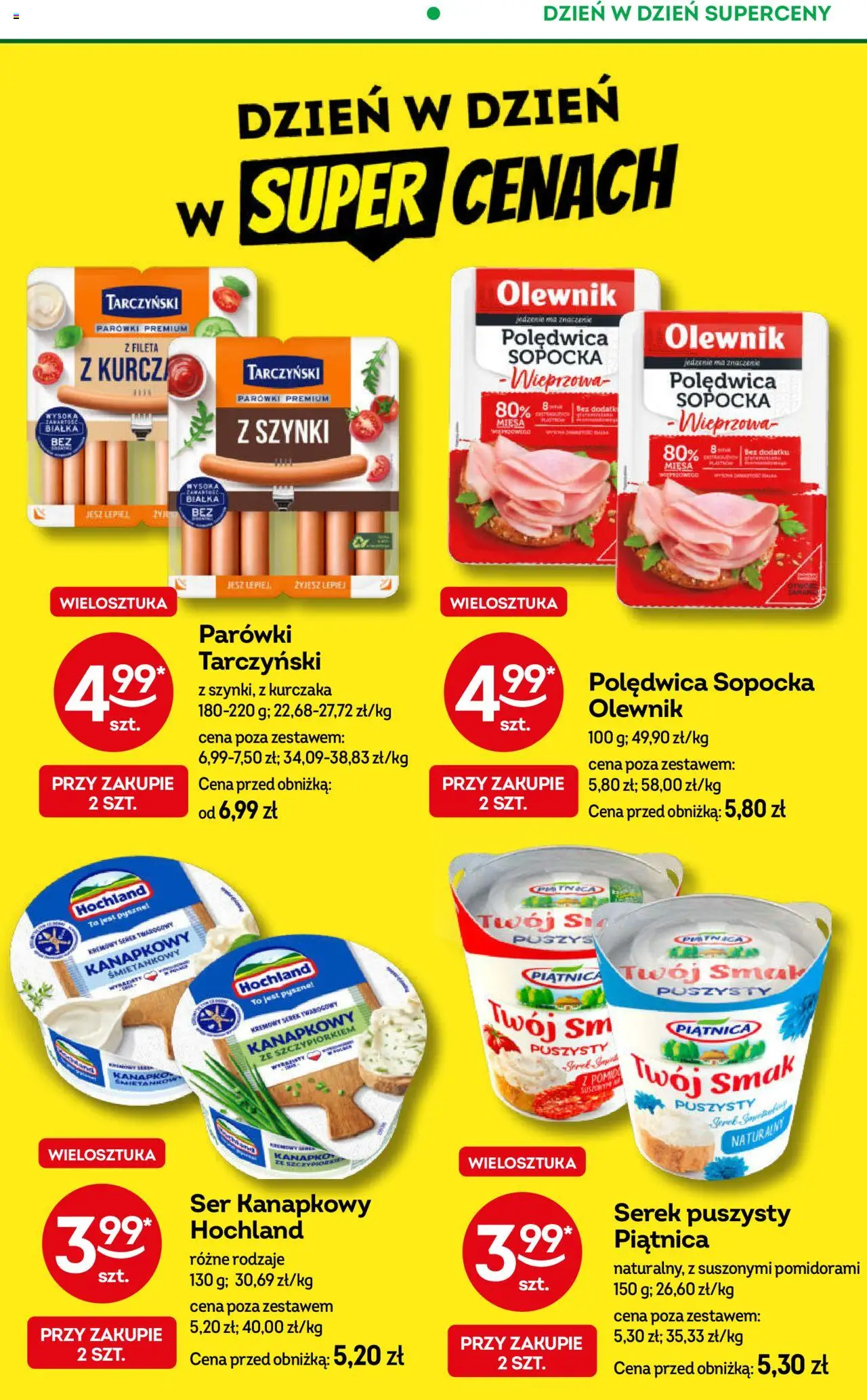 Żabka Gazetka - Codzienne produkty od 10.09.2025 | Strona: 13 | Produkty: Serek, Parówki, Parówki tarczyński, Ser