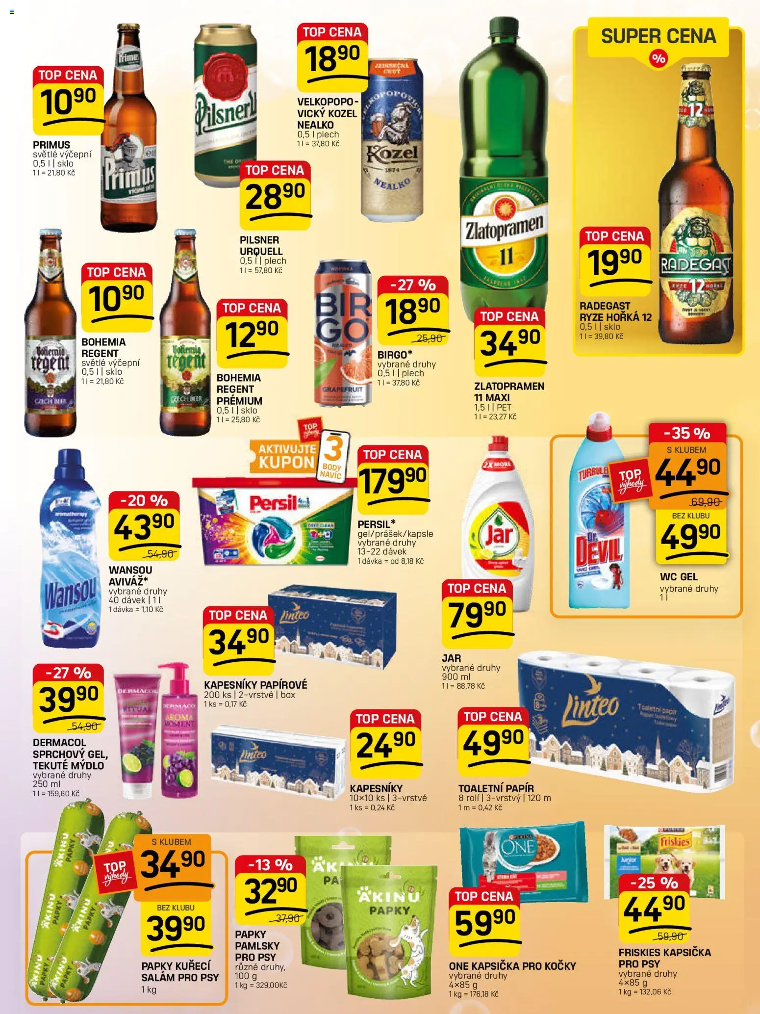 Flop leták - FlopTop od 28.01.2026 | Strana: 11 | Produkty: Mýdlo, Toaletní papír, Kozel nealko, Persil