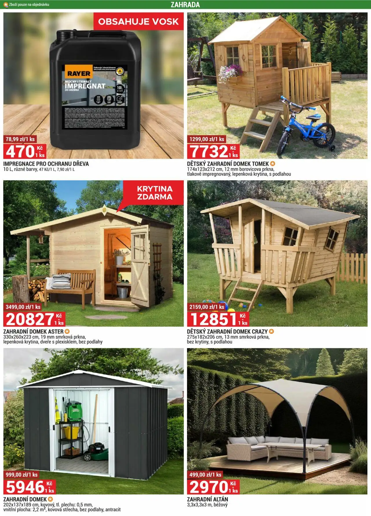 Merkury Market leták od 01.06.2025 | Strana: 23 | Produkty: Zahrada, Zahradní domek, Dětský zahradní domek, Altán