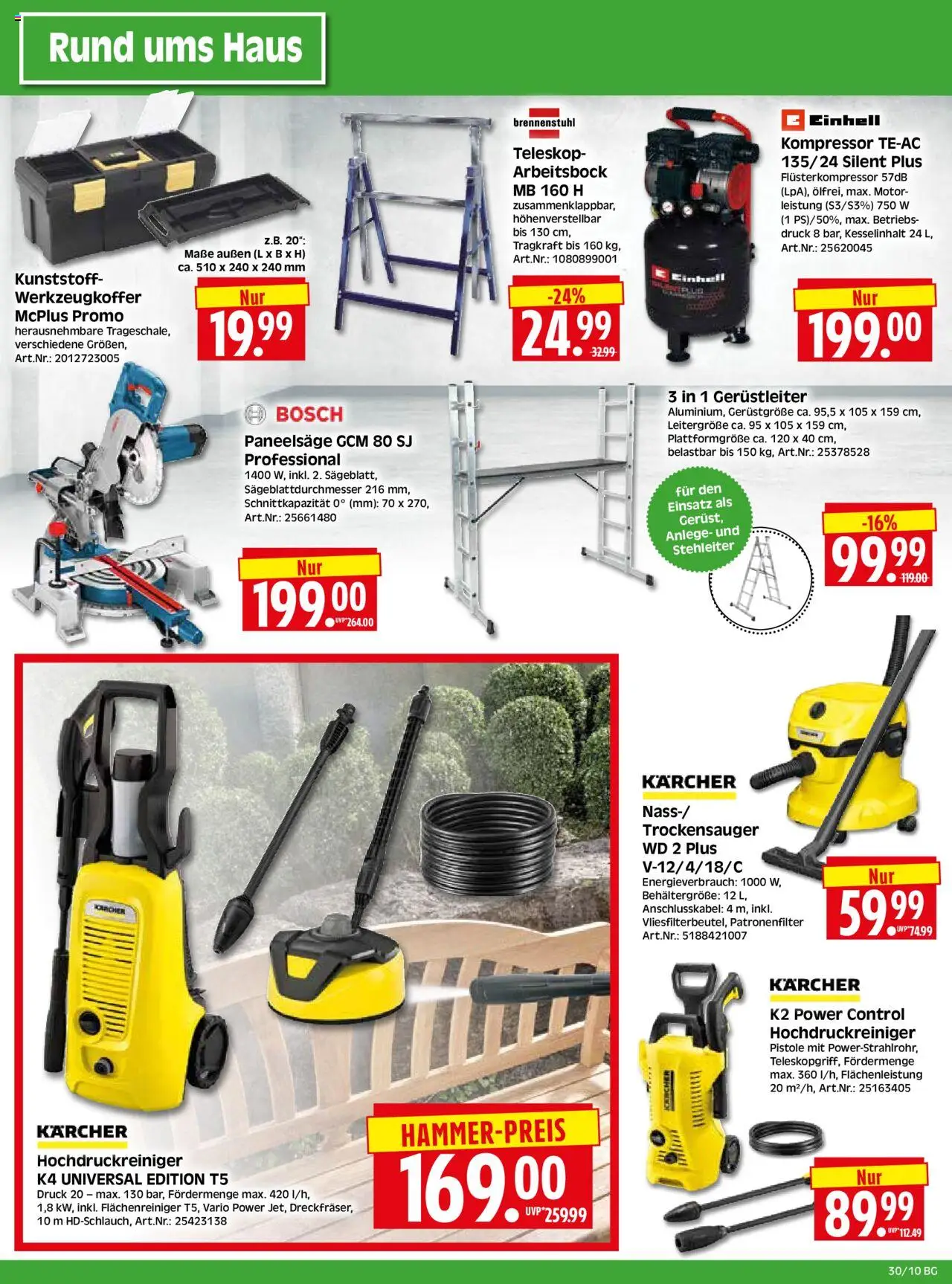 HERKULES Bau & Garten - gültig ab dem 21.07.2025 | Seite: 10 | Produkte: Bosch, Hochdruckreiniger
