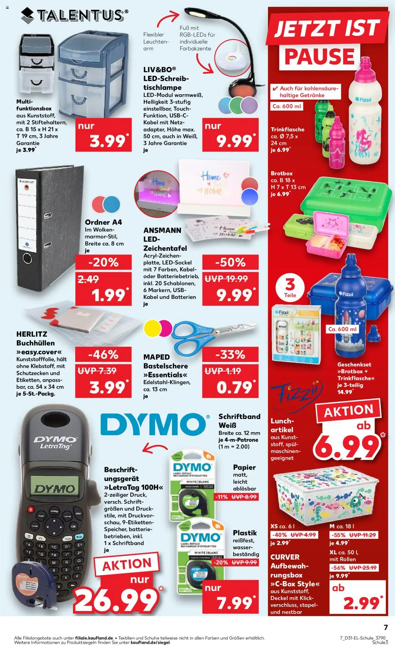 Kaufland prospekt Zeitz	 - gültig ab dem 31.07.2025 | Seite: 7 | Produkte: USB, Box, Batterie, Wasser