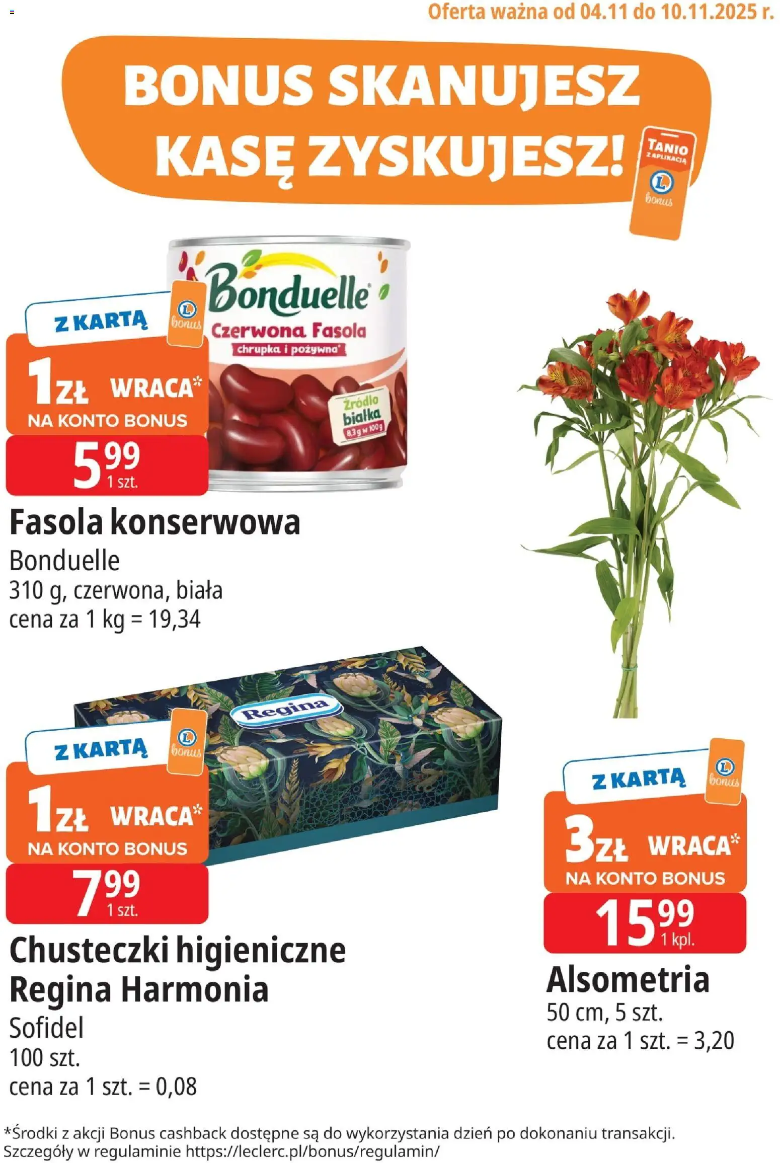 E.Leclerc Gazetka - Elbląg kupony dodatkowe od 04.11.2025 | Strona: 12 | Produkty: Karta, Chusteczki higieniczne