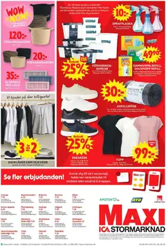 ICA Maxi erbjudanden - Förhandsvisning av reklamblad från butik ICA Maxi aktuell från 09.03.2026 | Sida: 11 | Produkter: Topp, Sneakers, Papper, Dammvippa
