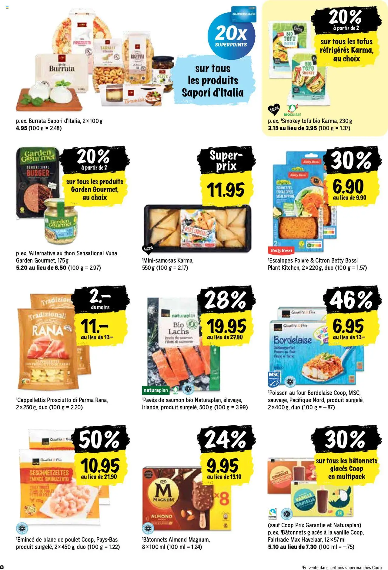 Coop - Les actions de la semaine – gültig ab 25.09.2025 | Seite: 8 | Produkte: En Kommode, Burger, Fennikel, Lachs