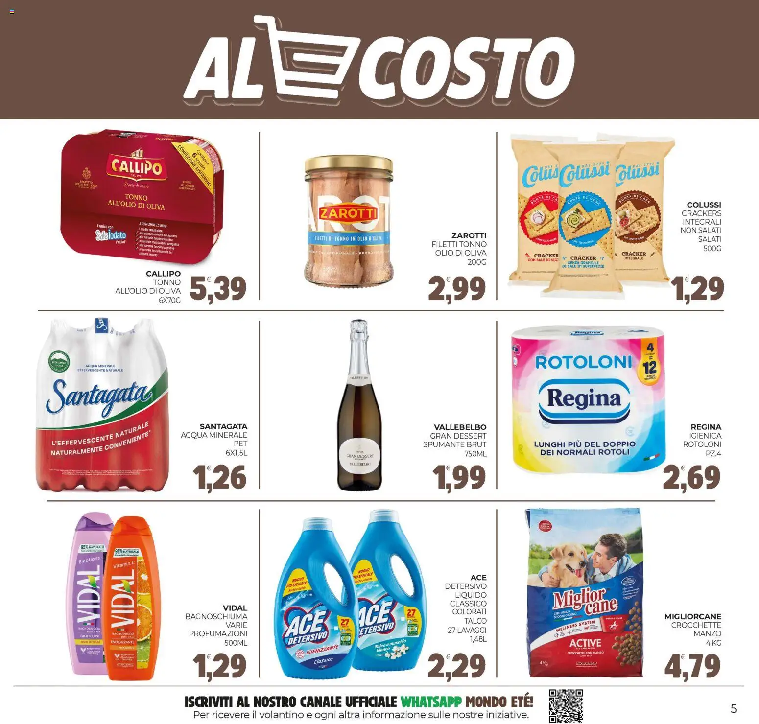 Volantino Eté del 21.11.2025 | Pagina: 5 | Prodotti: Manzo, Talco, Acqua, Tonno