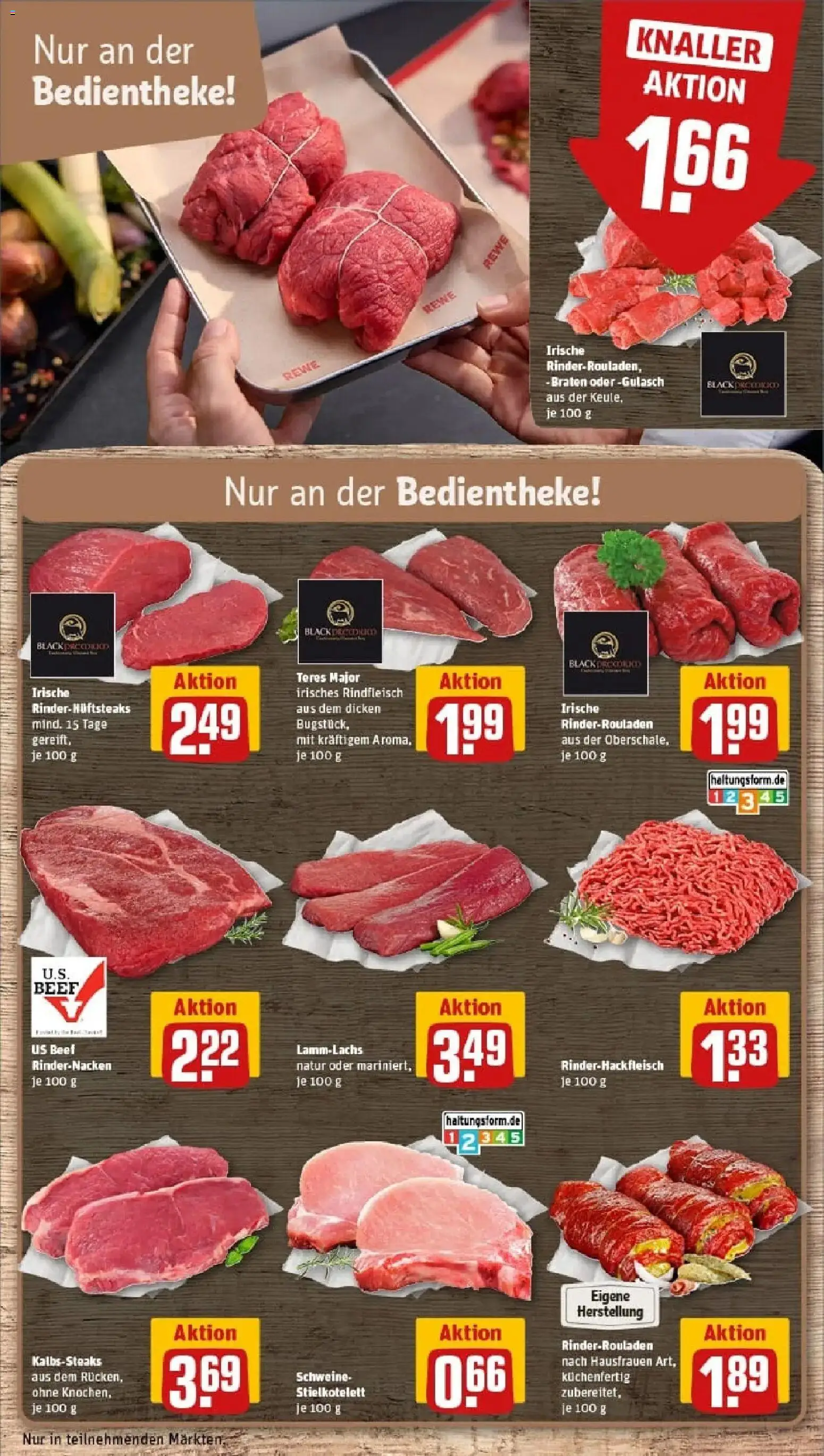 Rewe prospekt Am Ettersberg / Berlstedt	 – gültig ab 02.02.2026 | Seite: 12 | Produkte: Rinderrouladen, Gulasch, Rindfleisch