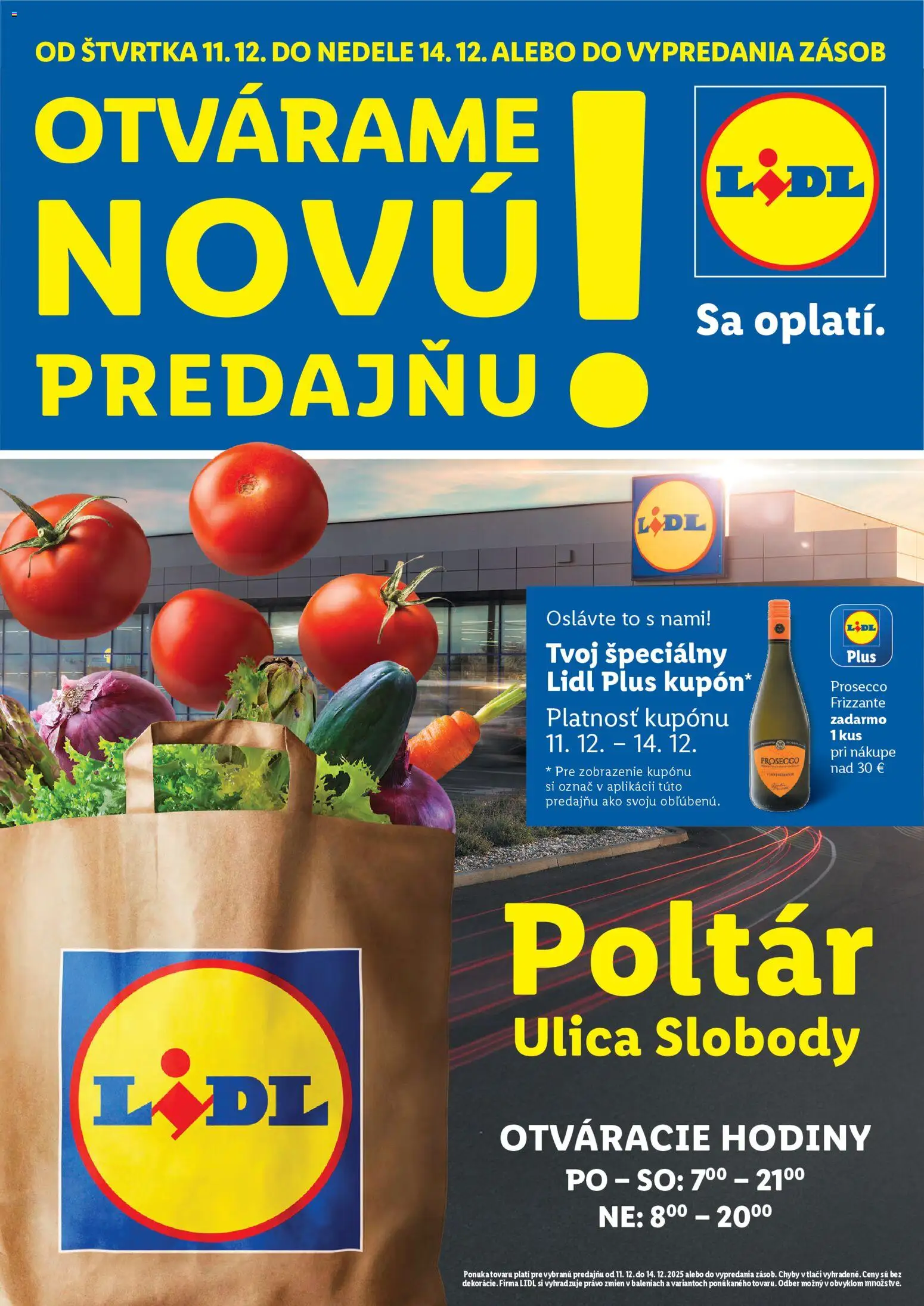 Nové Lidl akcie – leták je platný od 11.12.2025 | Strana: 1 | Produkty: Hodiny, Prosecco