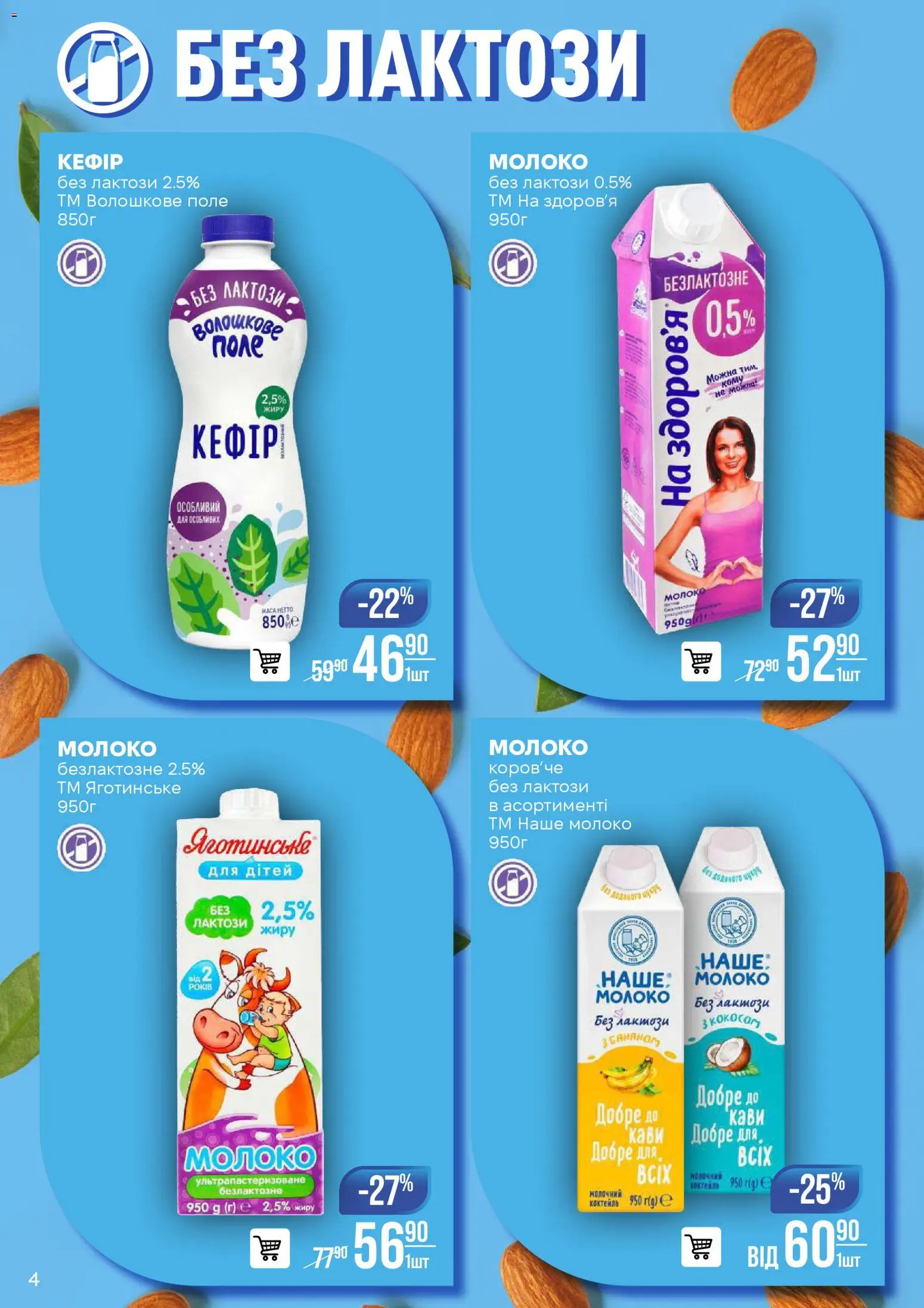 VARUS Kаталог - дійснийкції з 25.11.2025 | Сторінка: 4 | Товари: Молоко