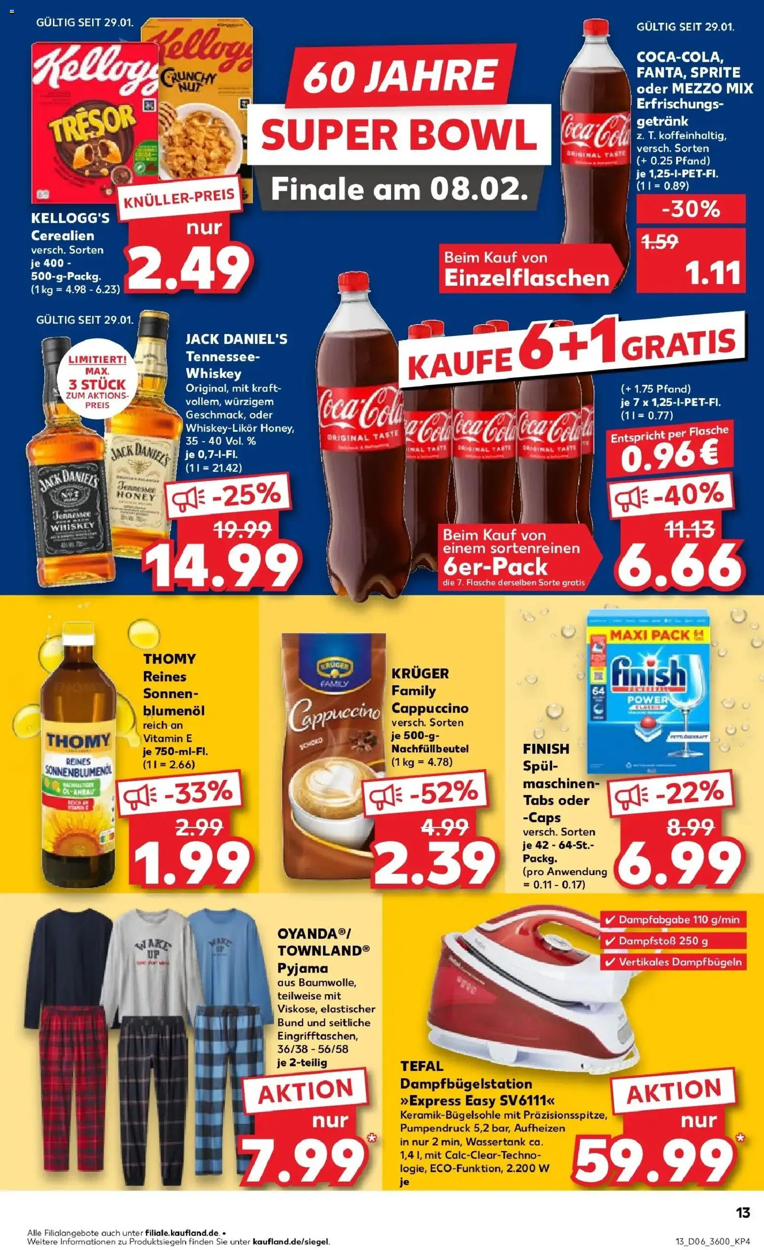 Kaufland prospekt Meiningen	 – gültig ab 05.02.2026 | Seite: 13 | Produkte: Sprite, Sonnenblumenol, Kellogg's, Whiskey