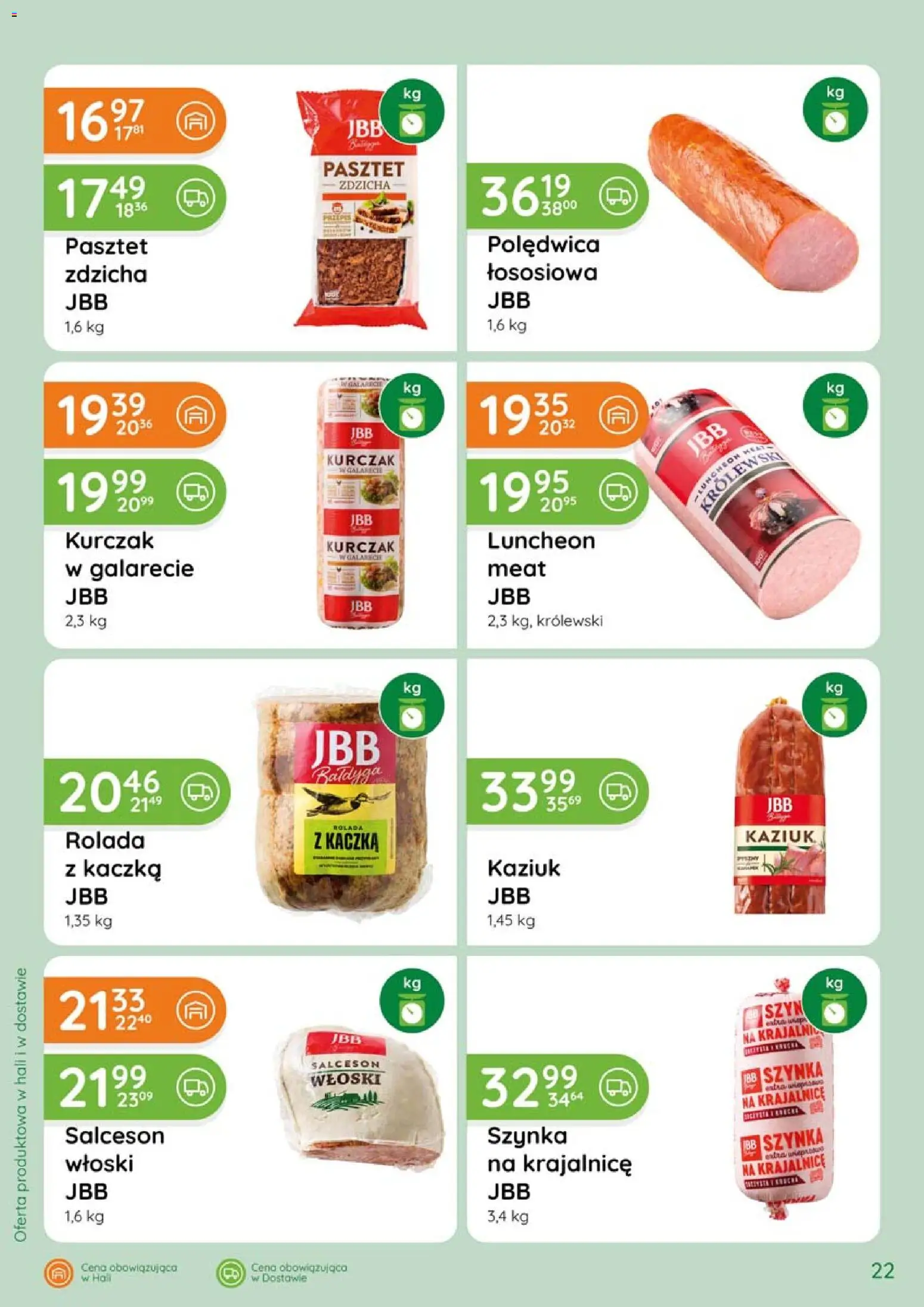 Eurocash gazetka - Katalog Wędlin od 02.04.2026 | Strona: 22 | Produkty: Kurczak, Rolada, Kaczka, Szynka