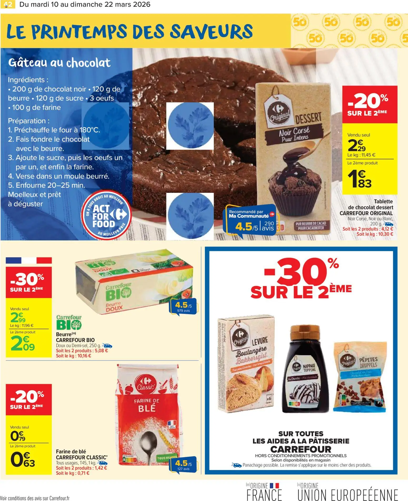 {H1} | Page: 44 | Produits: Sucre, Four, Farine, Levure