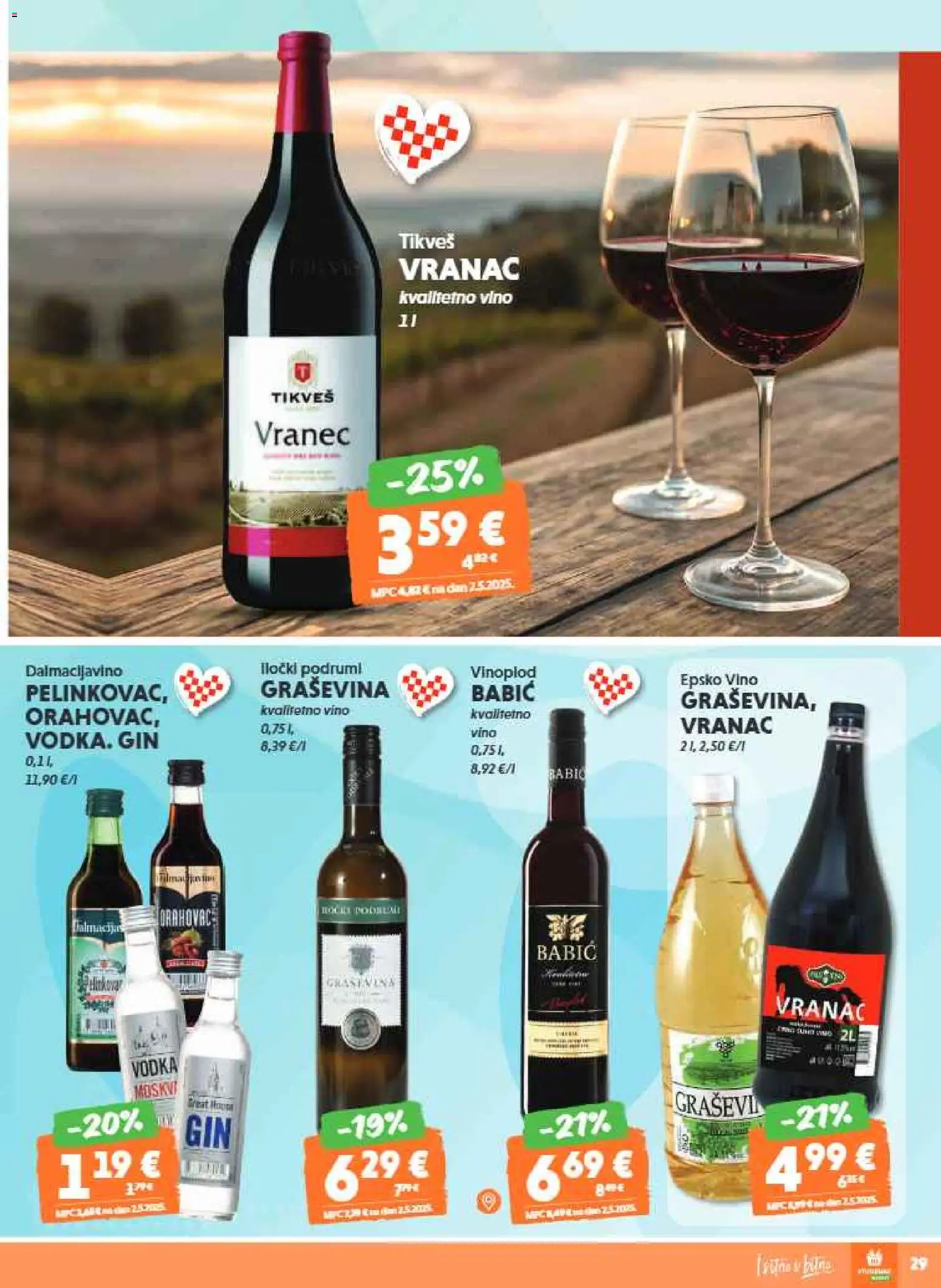 Studenac katalog | vrijedi od 21.01.2026 | Stranica: 29 | Proizvodi: Gin, Vino, Vodka