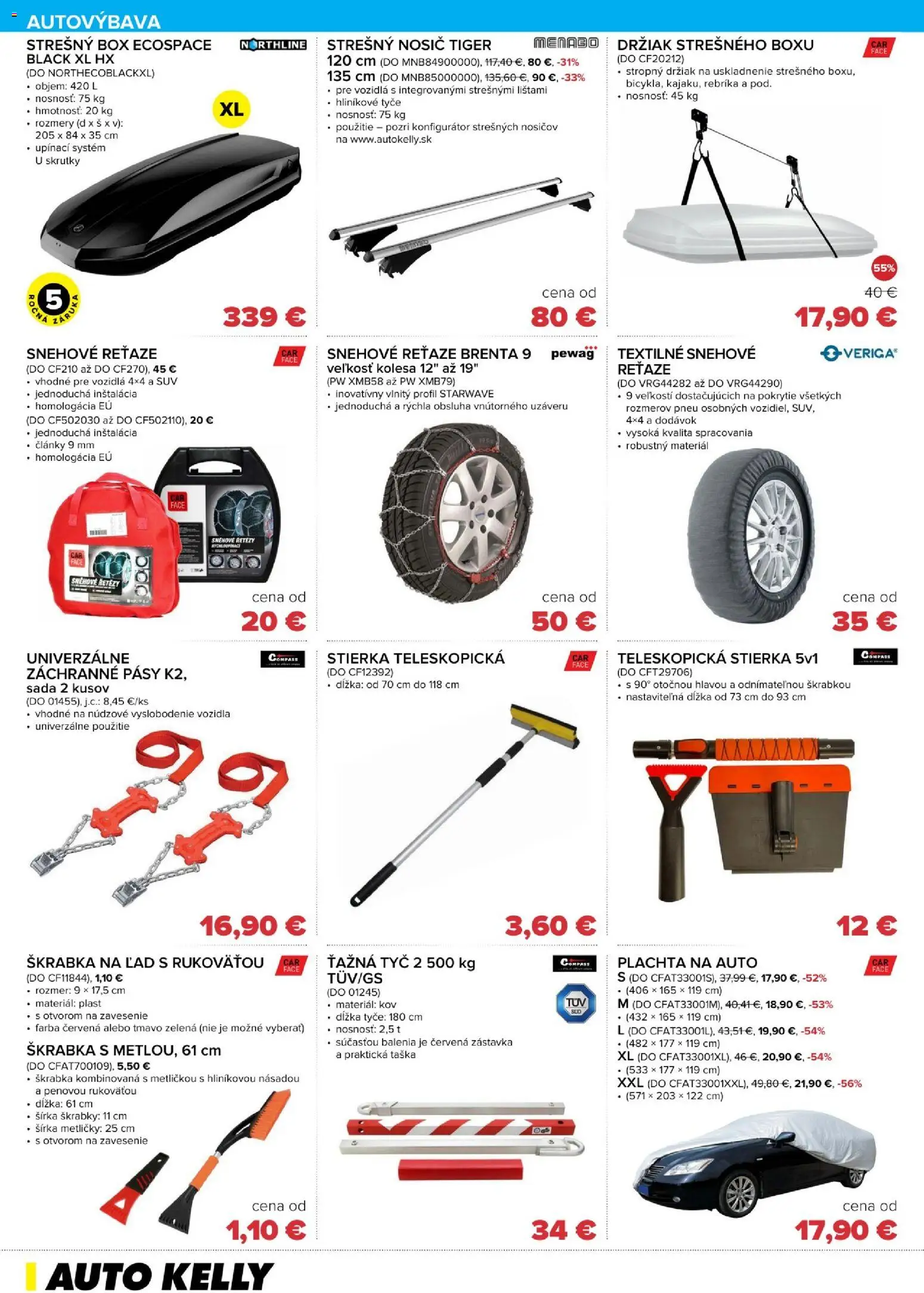 Nové Auto Kelly akcie – leták je platný od 03.02.2026 | Strana: 2 | Produkty: Plachta, Taška