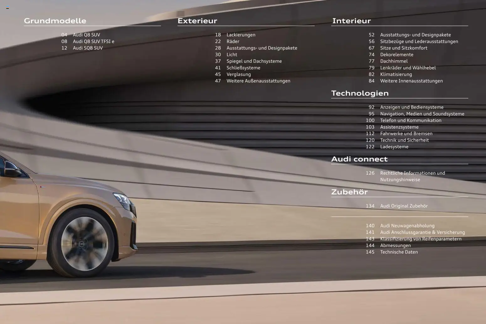 Audi Q8 – gültig ab 28.10.2025 | Seite: 3 | Produkte: Spiegel, Telefon