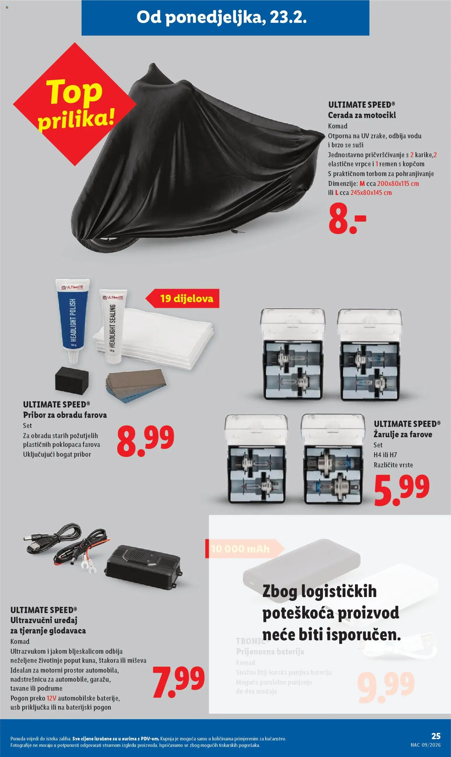 Lidl katalog | vrijedi od 23.02.2026 | Stranica: 25 | Proizvodi: Baterija, Žarulje, USB