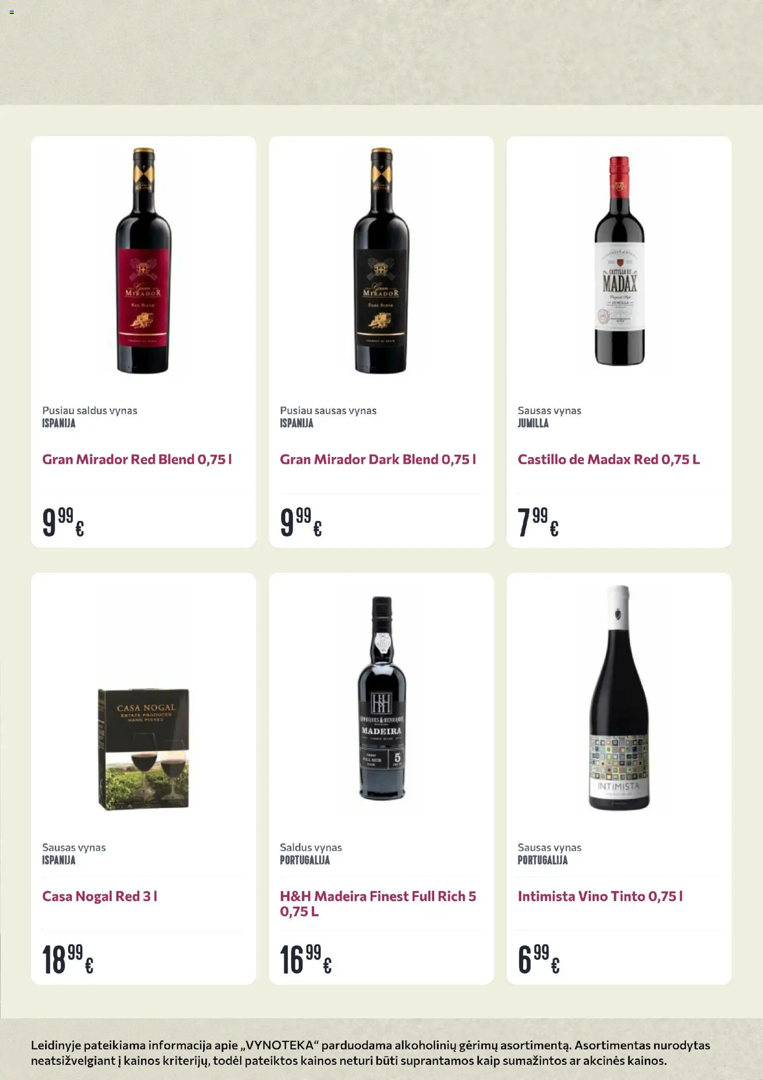VYNOTEKA akcijos nuo 12.01.2026 | Puslapis: 15 | Prekių: Vynas