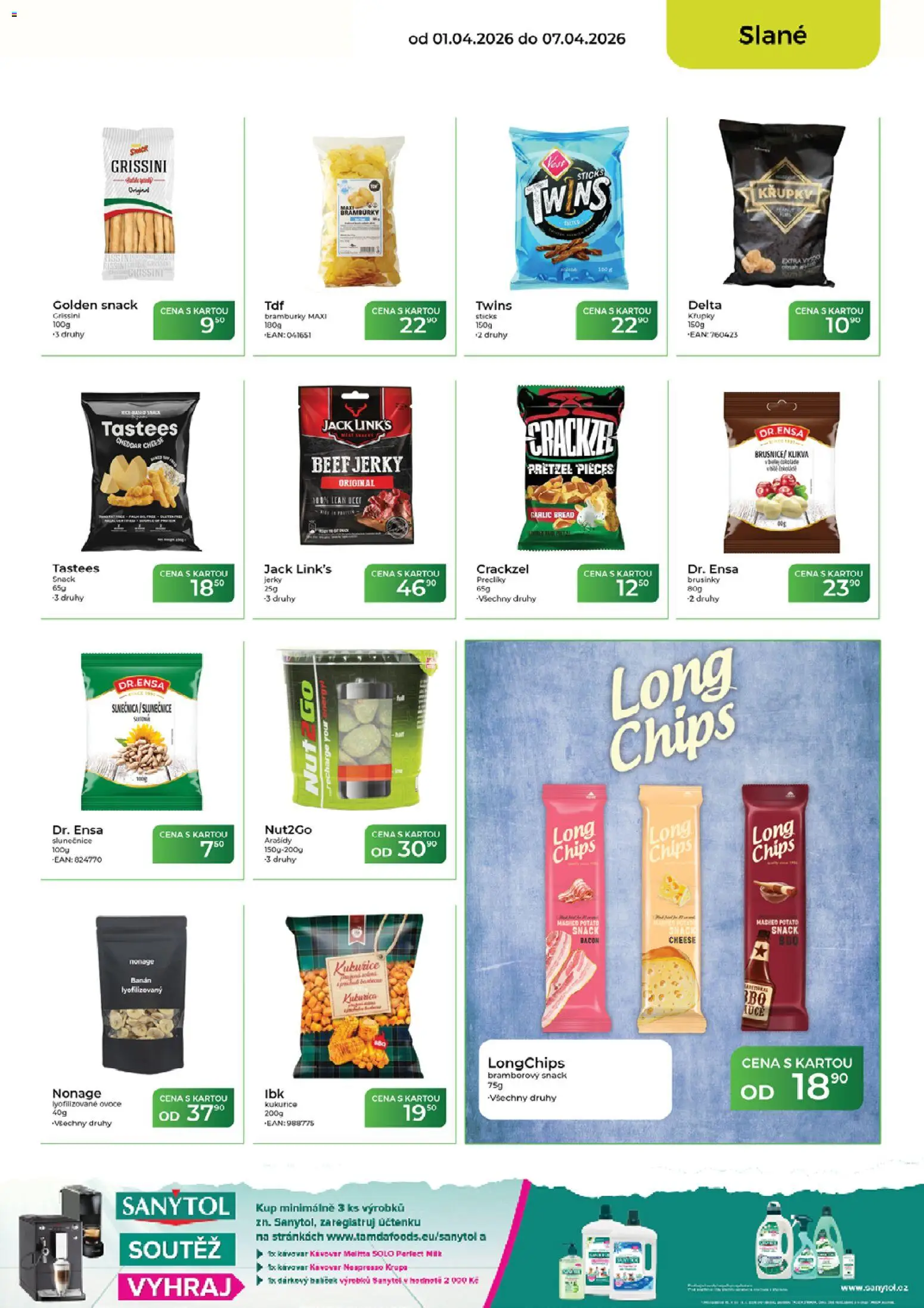 Tamda Foods leták od 01.04.2026 | Strana: 37 | Produkty: Grissini, Brusinky, Křupky, Cheddar