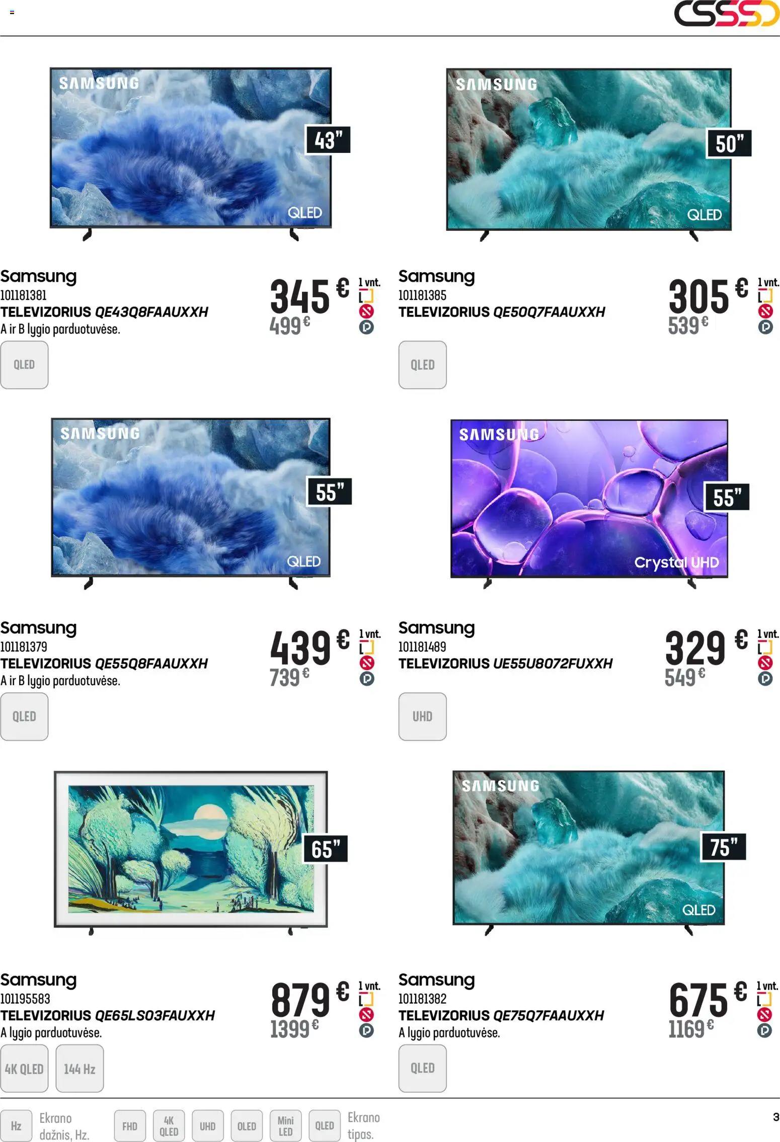 Senukai akcijos nuo 11.02.2026 | Puslapis: 3 | Prekių: Televizorius