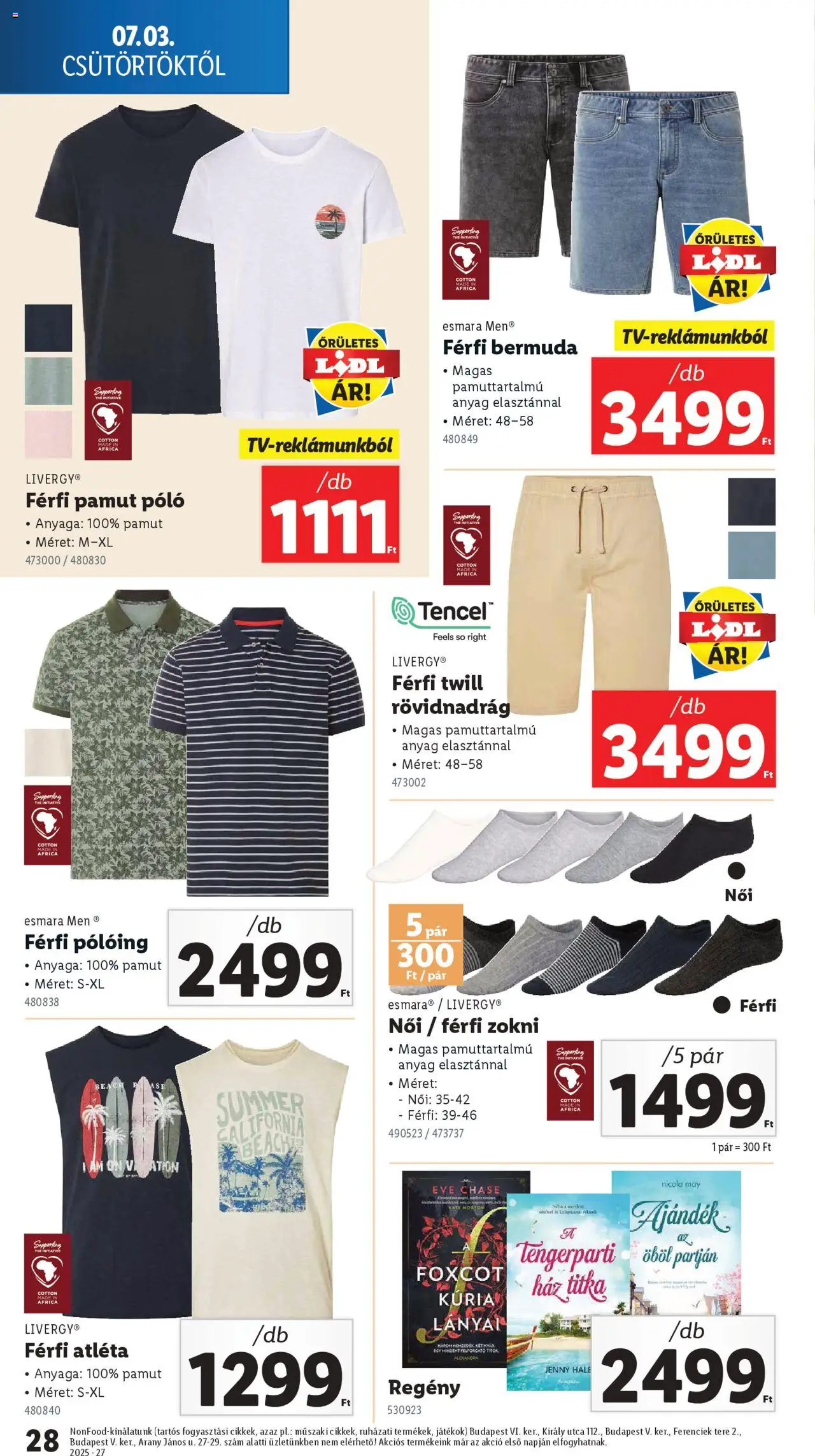Lidl akciós ujság - amely érvényes a következő dátumtól: 03.07.2025 | Oldal: 28 | Termékek: Atléta, Pólóing, Játékok, Rövidnadrág