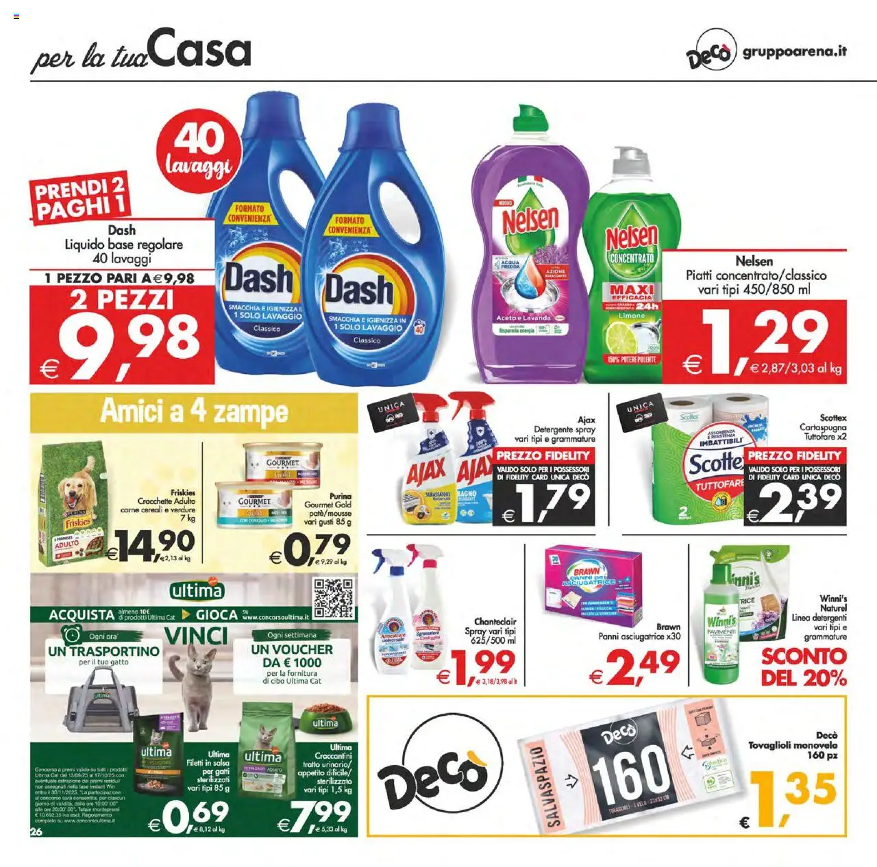 Volantino Decò del 03.10.2025 | Pagina: 34 | Prodotti: Cereali, Acqua, Asciugatrice, Aceto