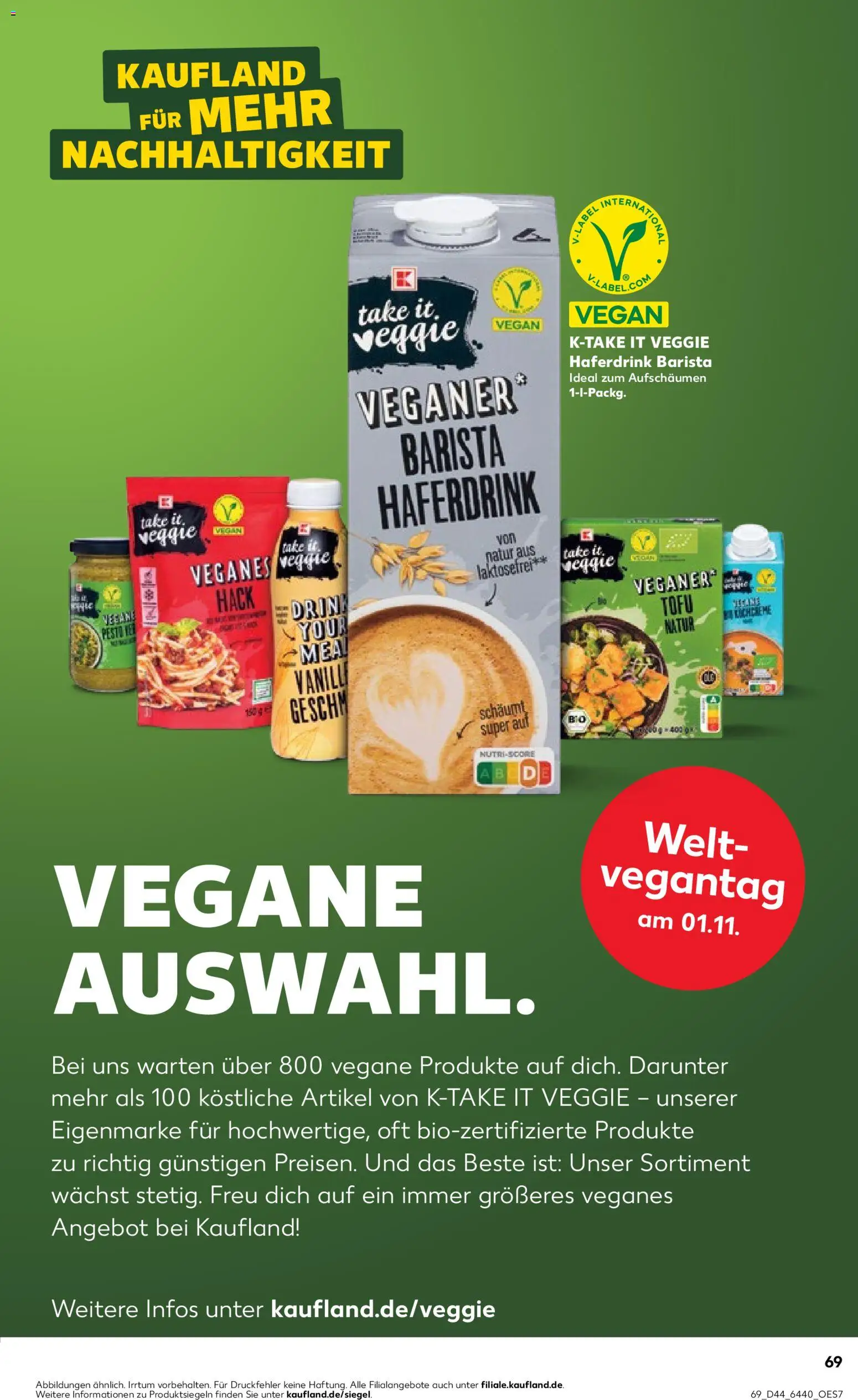 Kaufland prospekt Hannover	 – gültig ab 30.10.2025 | Seite: 69 | Produkte: Haferdrink, Hackfleisch
