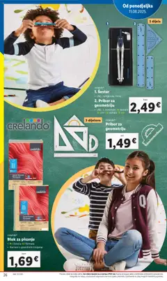 Lidl katalog | vrijedi od 31.07.2025 | Stranica: 26 | Proizvodi: Šestar, Notebook
