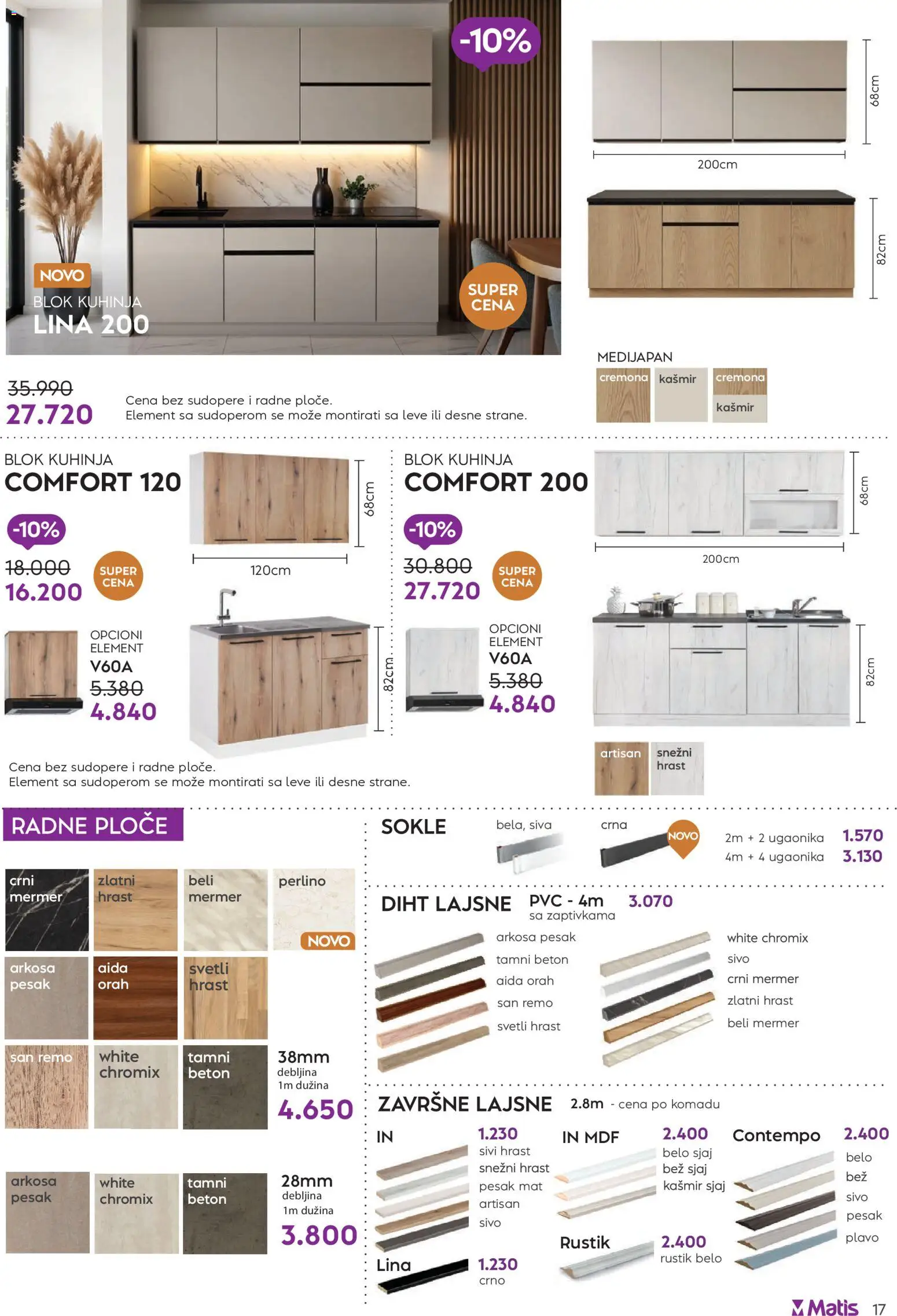 Matis katalog - važi od 01.11.2025 | Strana: 17 | Proizvode: Kuhinja, Orah