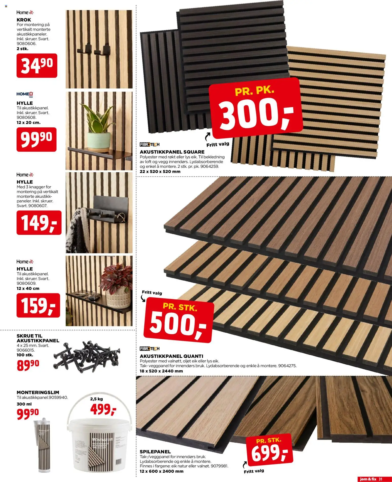 {H1} | Side: 31 | Produkter: Lys, Hylle, Knagger