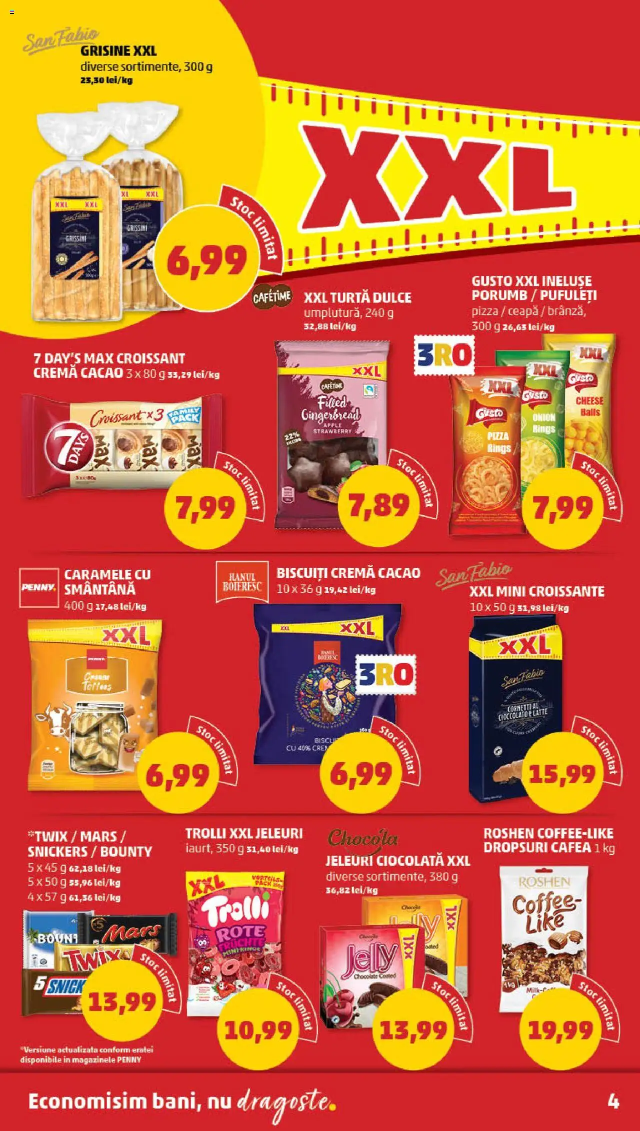 Catalog PENNY – valabil de la 13.08.2025 | Pagină: 4 | Produse: Pufuleți, Turtă dulce, Jeleuri, Caramele