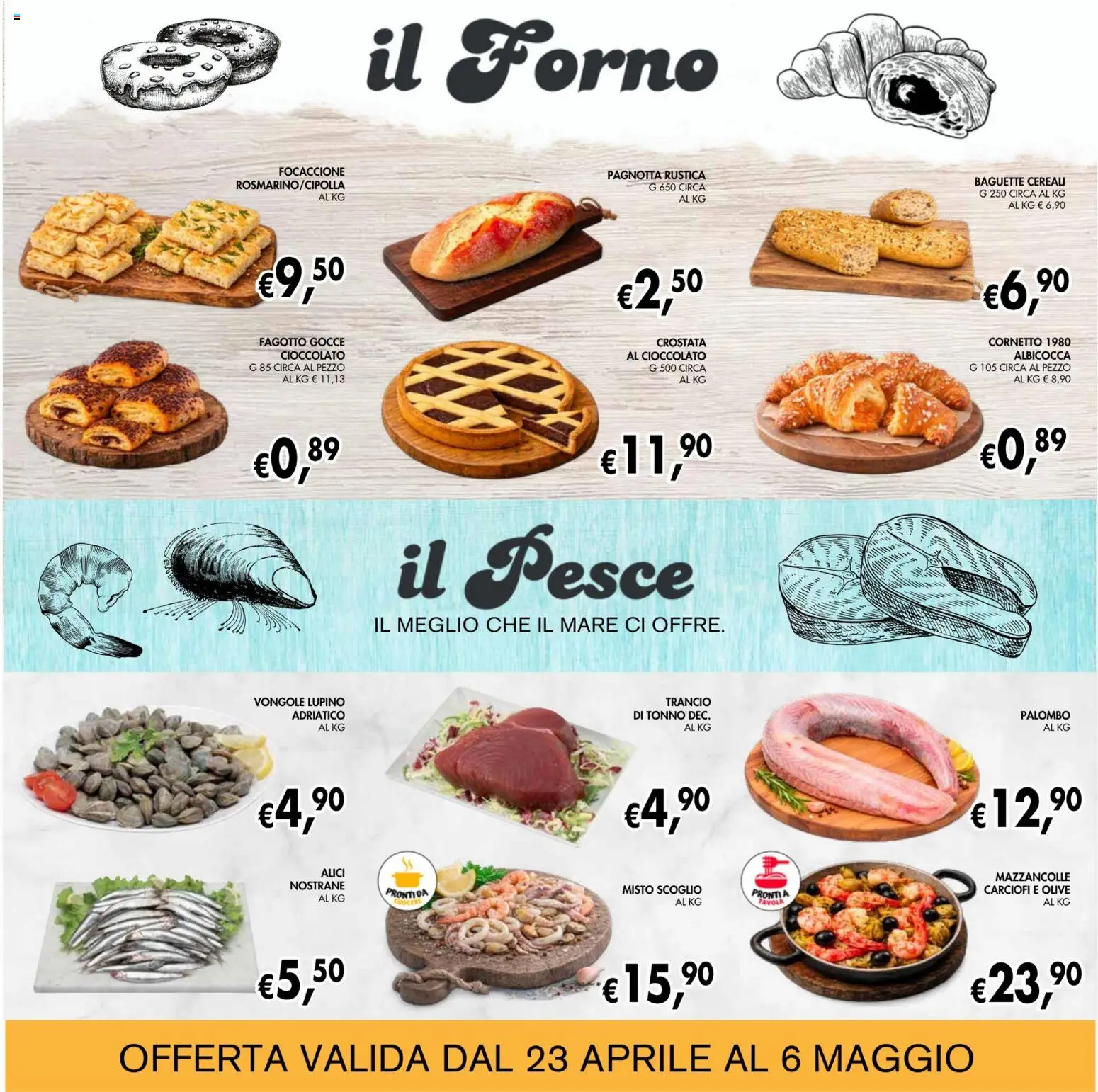 Volantino Coal del 23.04.2026 | Pagina: 8 | Prodotti: Cioccolato, Cereali, Carciofi, Forno