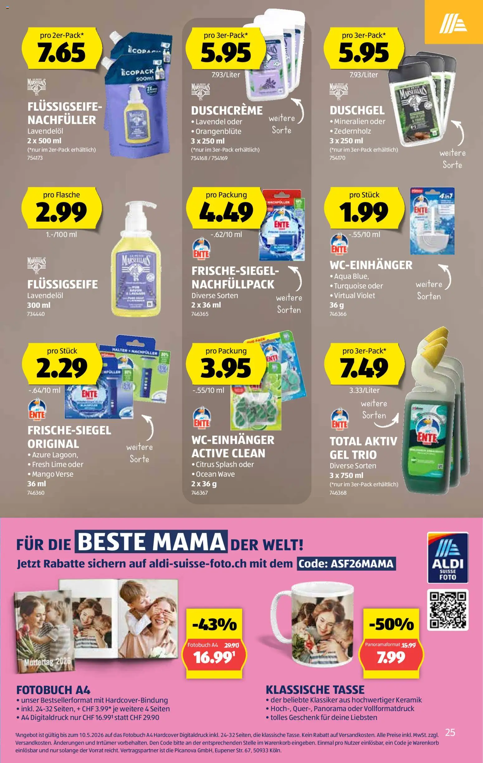 Aldi aktionen – gültig ab 16.04.2026 | Seite: 26 | Produkte: Duschgel, Mango, Duschcreme
