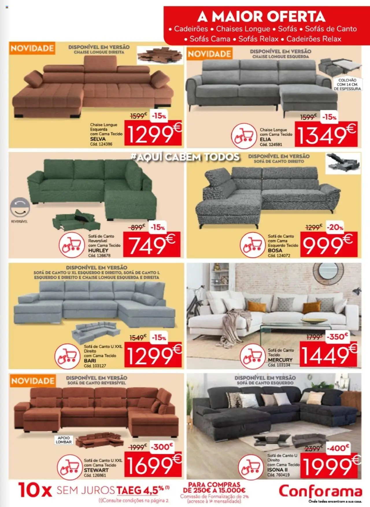 Conforama folheto │ válido de 25.09.2025 | Página: 3 | Produtos: Sofás, Cama, Colchão, Sofá