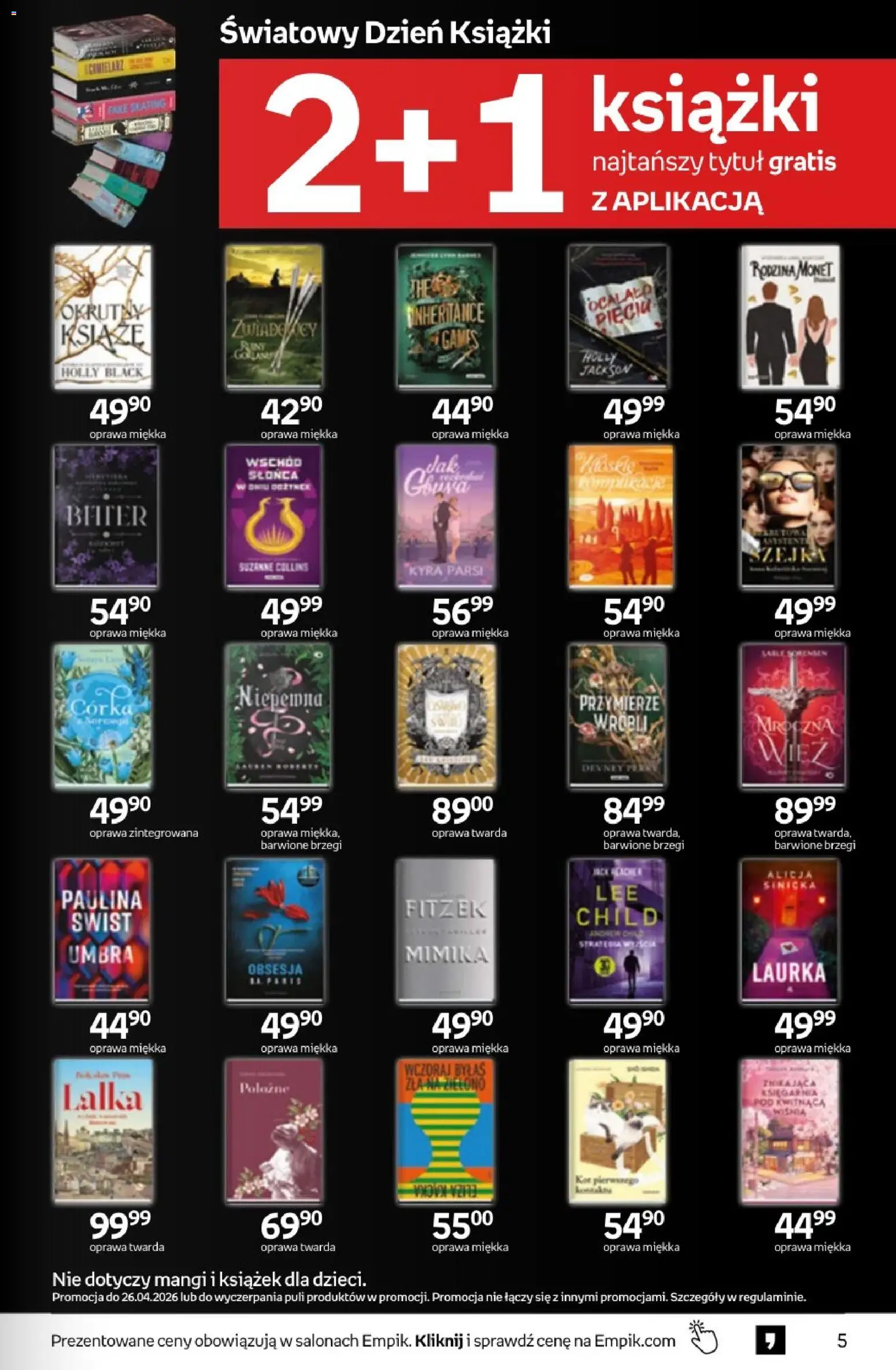 Empik promocje - Tom kultury Książki od 22.04.2026 | Strona: 5 | Produkty: Książki