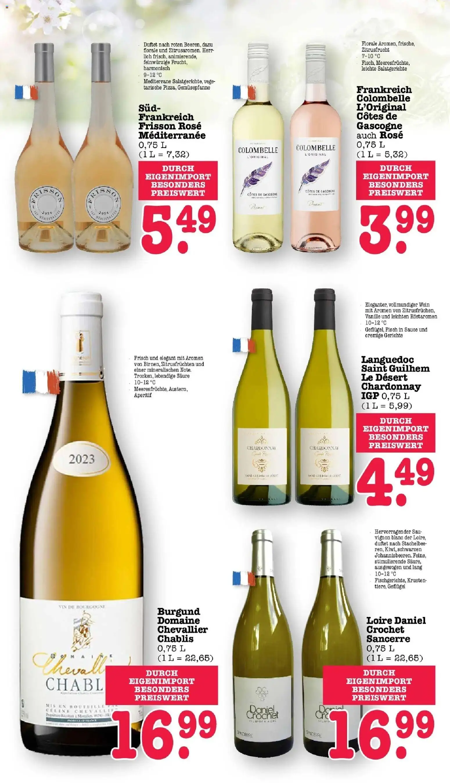 E center Prospekt Kuppenheim-Oberndorf	 – gültig ab 23.03.2026 | Seite: 50 | Produkte: Fisch, Wein