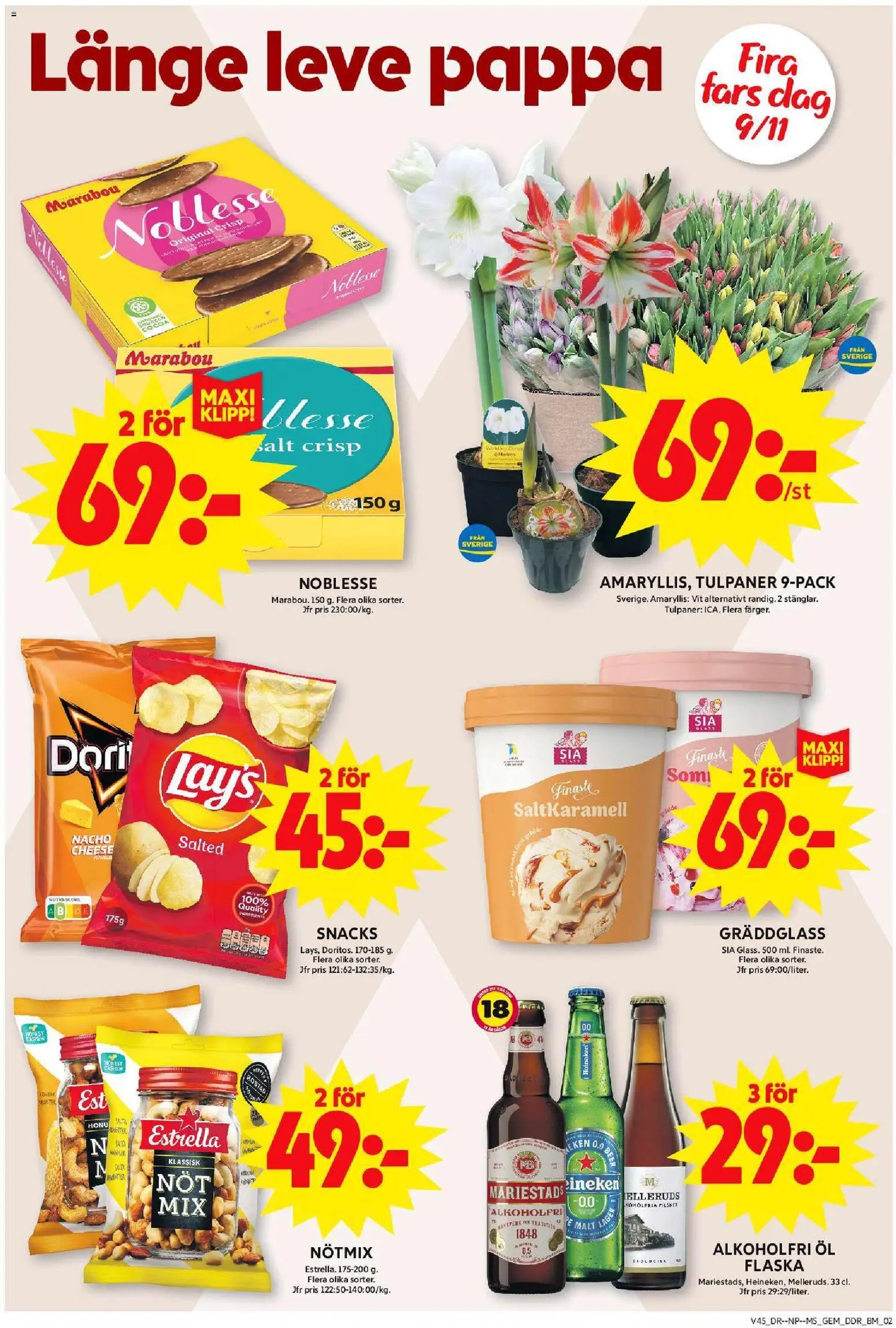 ICA Maxi reklamblad aktuell från 03.11.2025 | Sida: 7 | Produkter: Öl, Glass