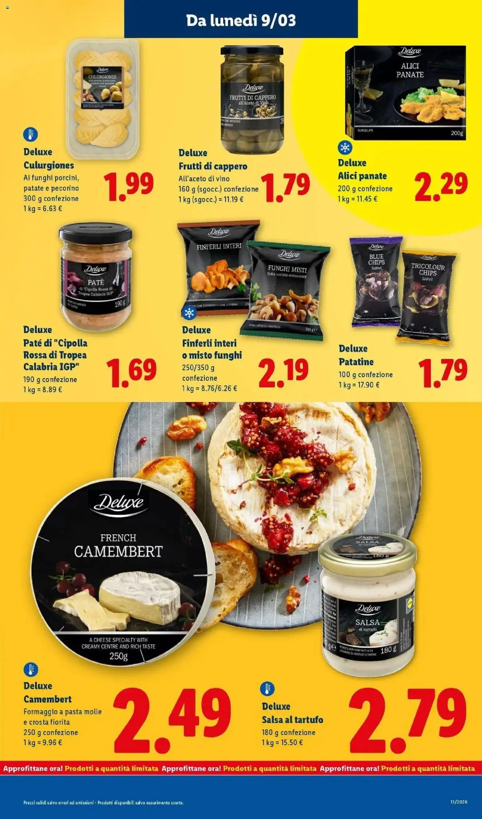 Volantino Lidl del 09.03.2026 | Pagina: 17 | Prodotti: Tartufo, Patate, Salsa, Vino