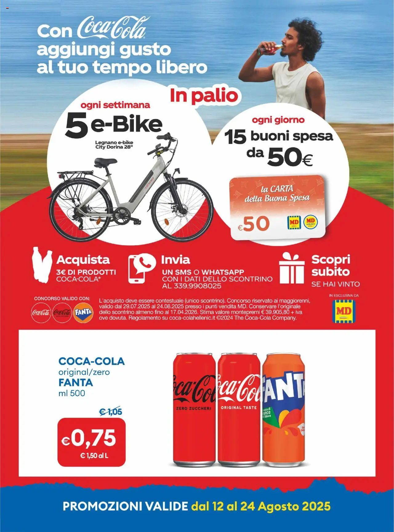 Volantino MD Discount del 12.08.2025 | Pagina: 15 | Prodotti: The, Fanta, Coca Cola