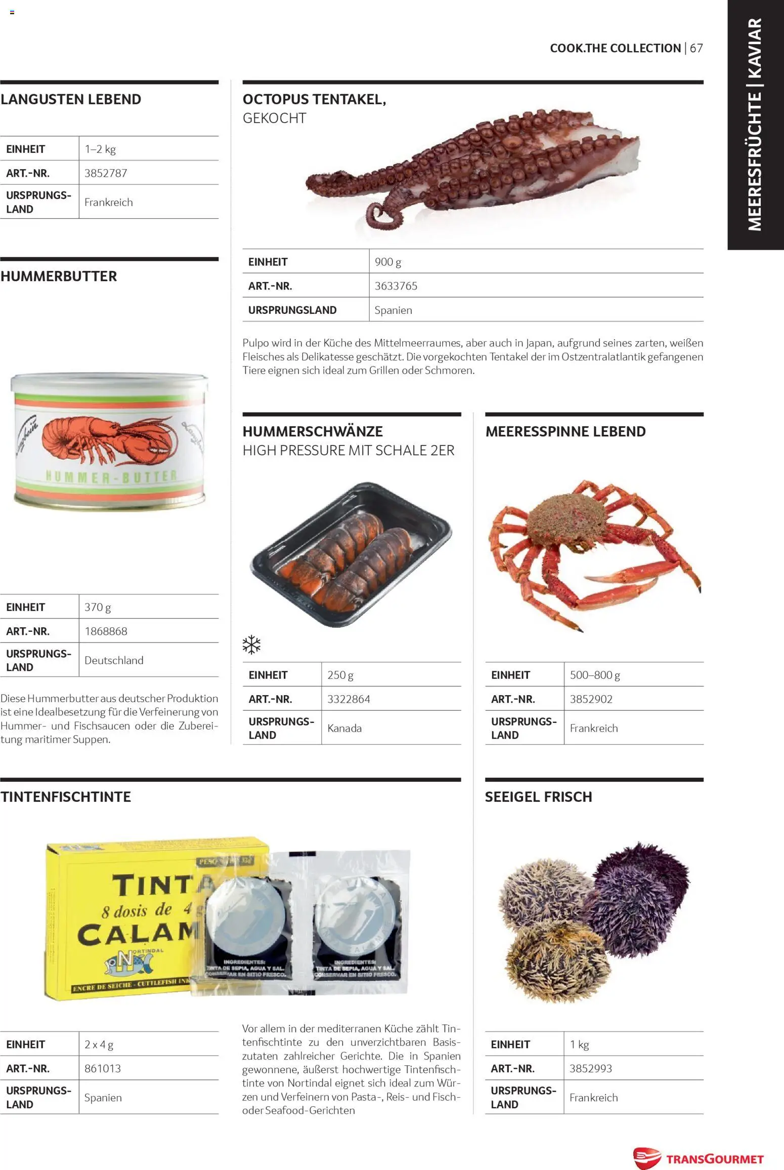 Transgourmet Cook Look-Book gültig ab 08.04.2026 | Seite: 67 | Produkte: Meeresfrüchte, Butter, Reis, Fisch
