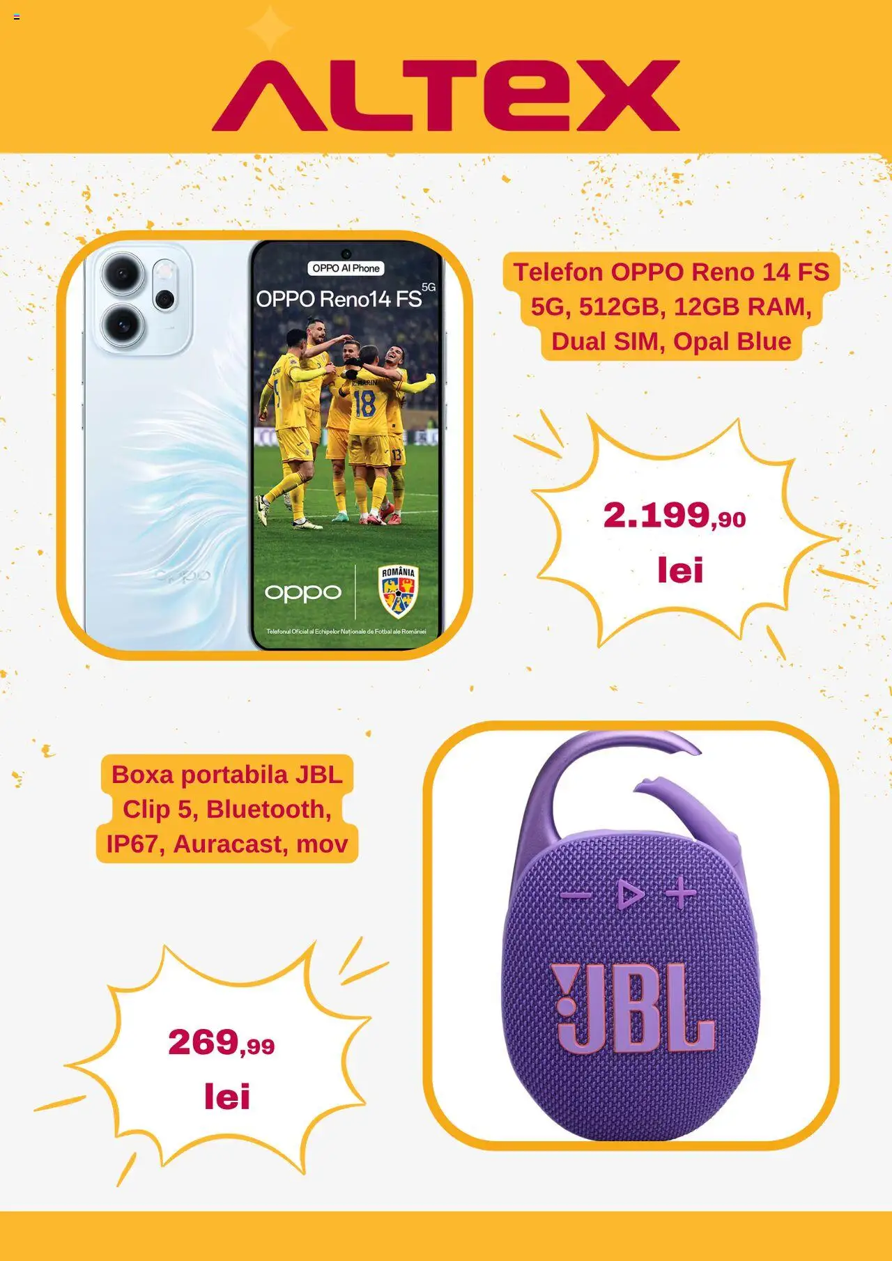 Noul catalog Altex – valabil de la 16.10.2025 | Pagină: 2 | Produse: Telefon, Boxă portabilă