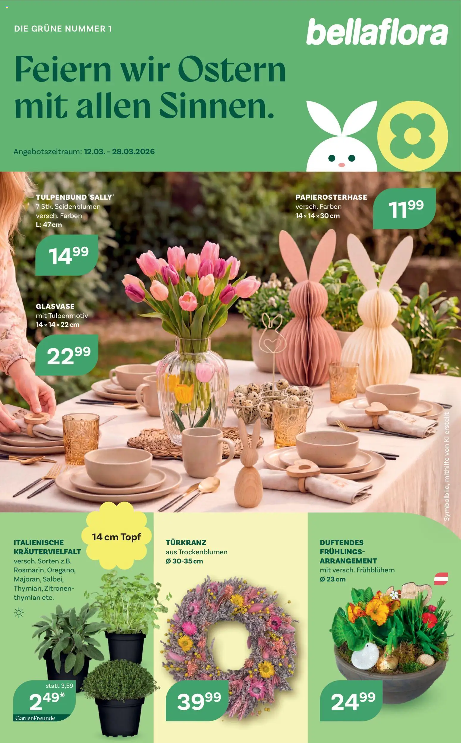 bellaflora Flugblatt gültig ab 12.03.2026 | Seite: 1