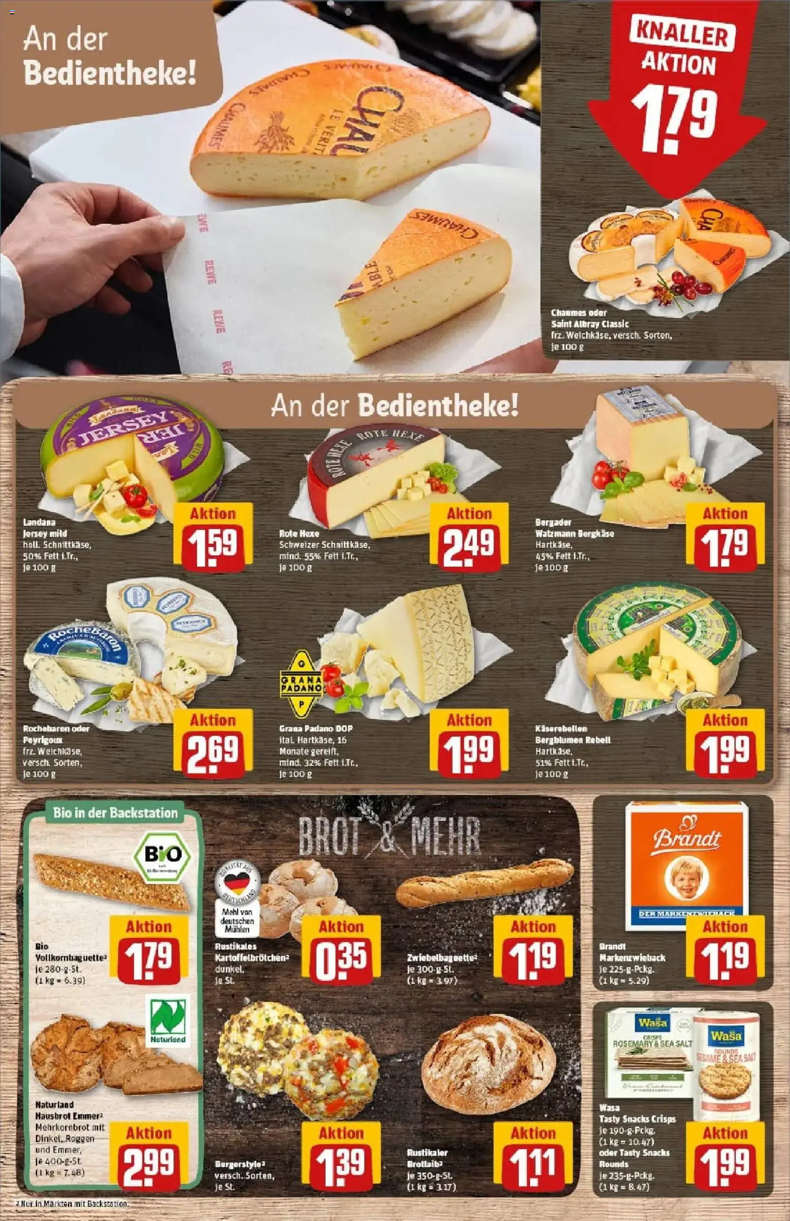 Rewe prospekt Zell Unter Aichelberg	 – gültig ab 26.01.2026 | Seite: 11 | Produkte: Mehl, Burger bun, Baguette, Brot