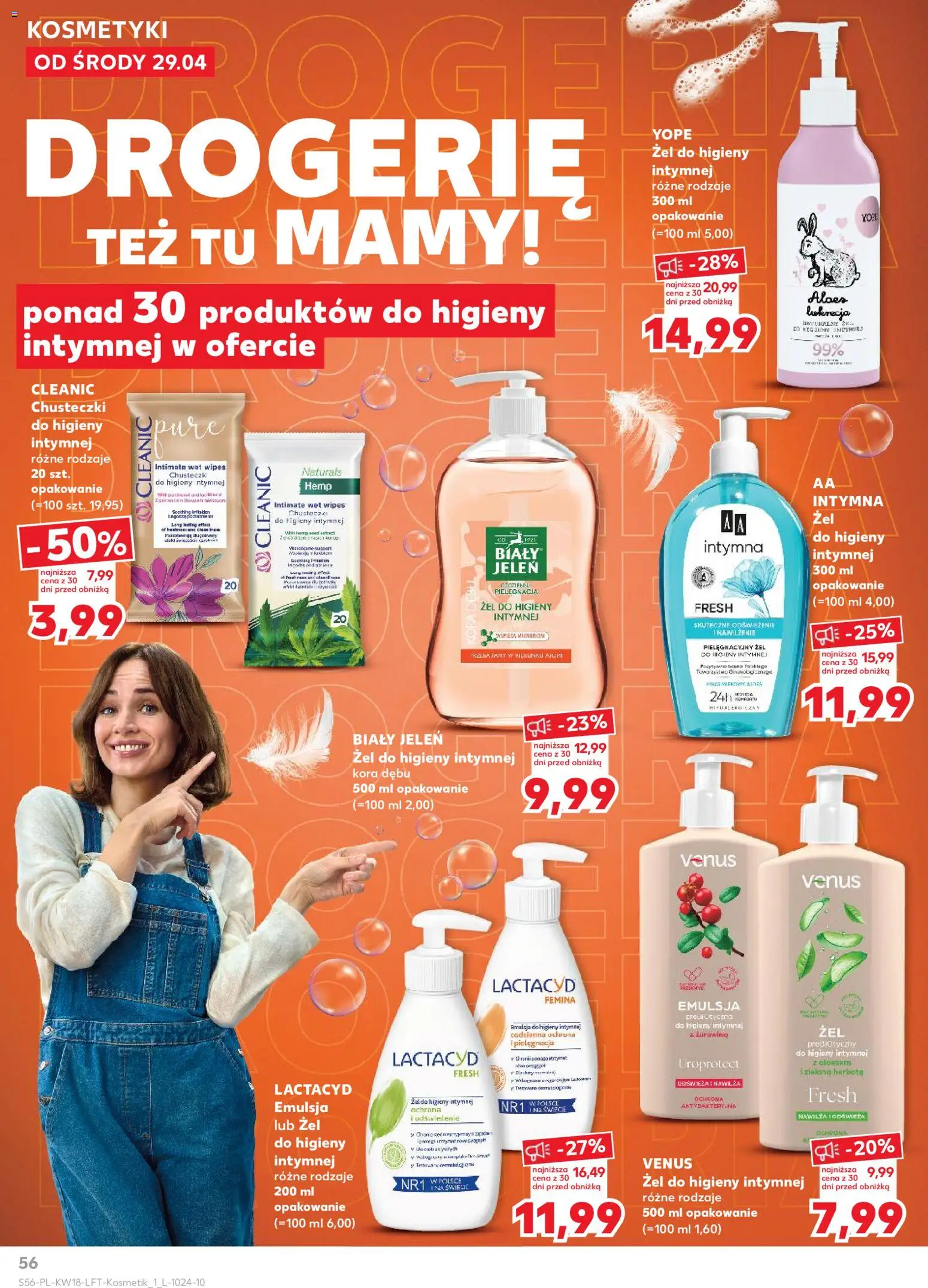 Kaufland gazetka od 29.04.2026 | Strona: 56 | Produkty: Kosmetyki, Aloes, Żurawina, Jeleń