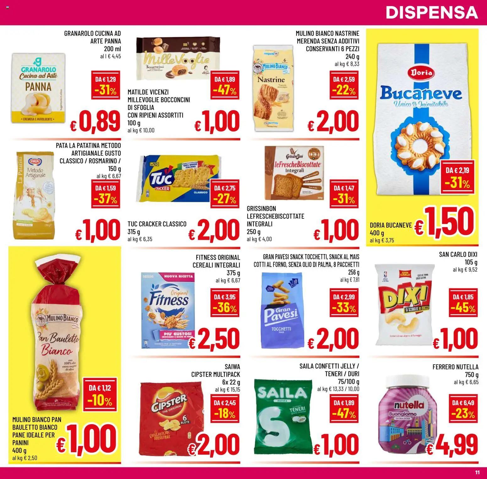 Volantino A&O del 29.04.2026 | Pagina: 11 | Prodotti: Pane, Cereali, Olio, The