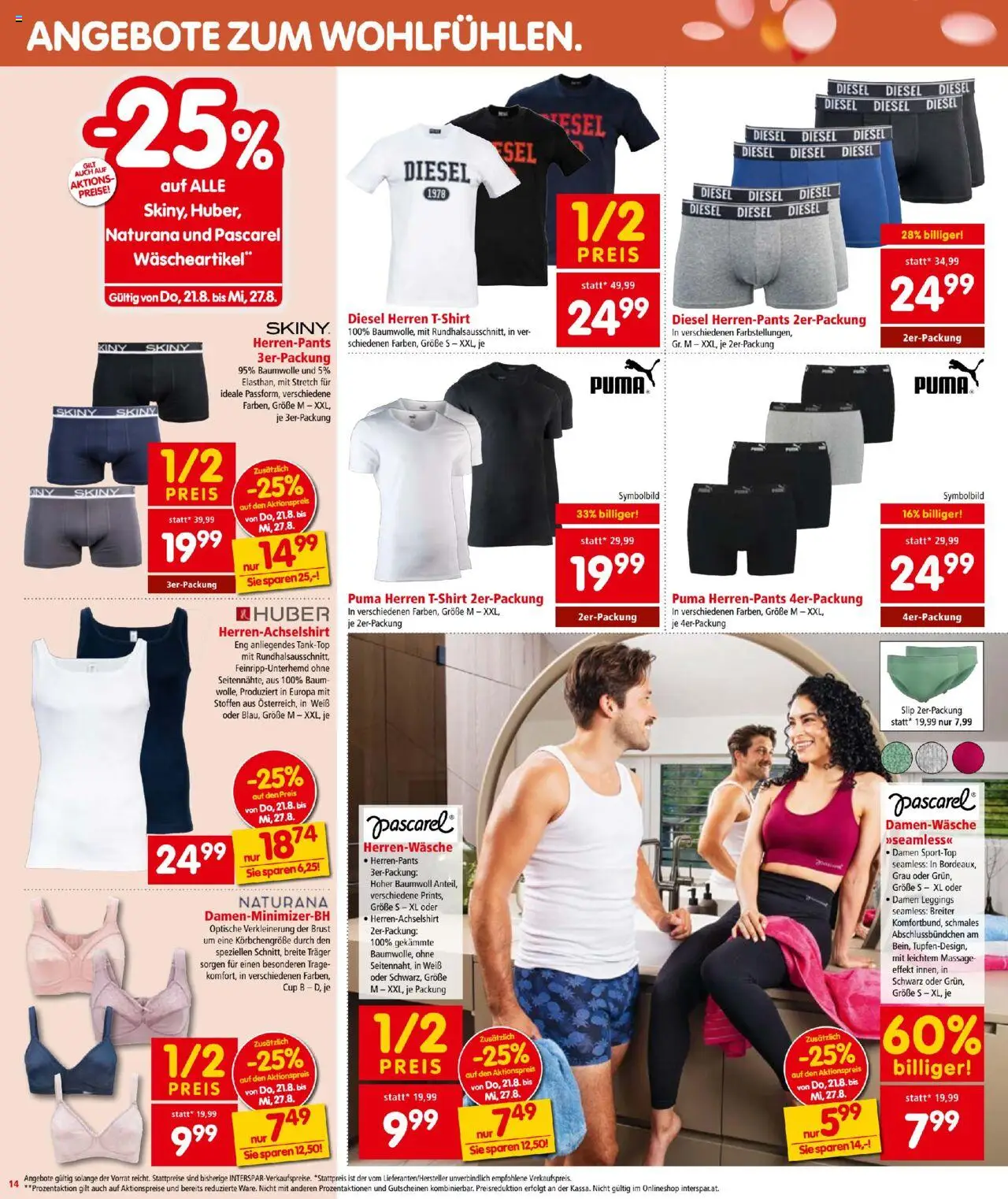 Interspar Flugblatt gültig ab 21.08.2025 | Seite: 14 | Produkte: Leggings, Slip
