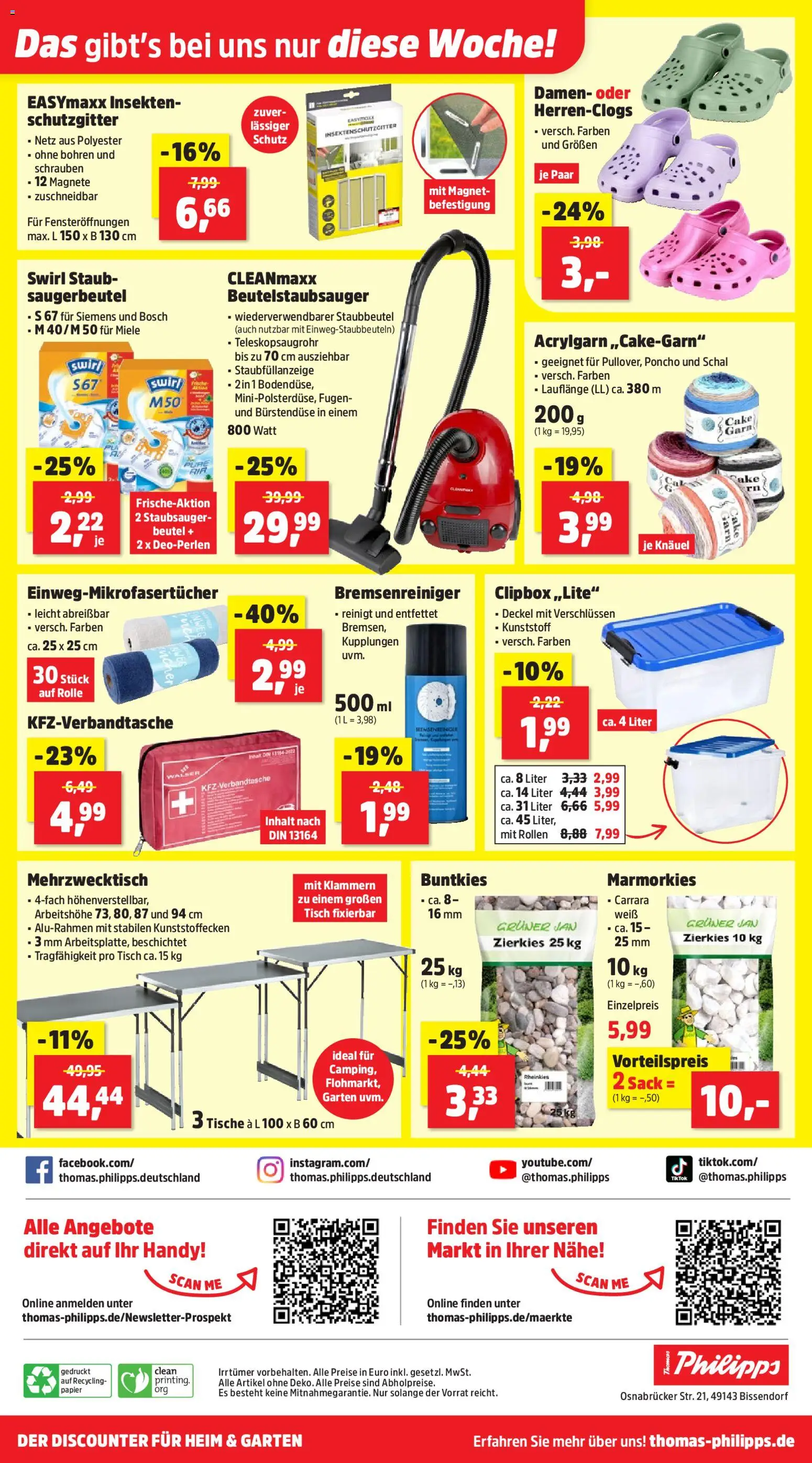 Thomas Philipps Prospekt – gültig ab 20.04.2026 | Seite: 22 | Produkte: Miele, Staubsauger, Tisch, Schal