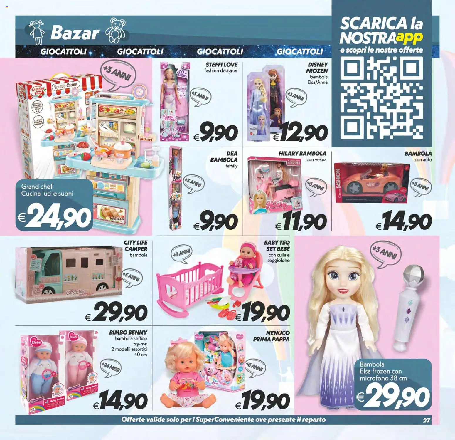Volantino SuperConveniente del 24.10.2025 | Pagina: 27 | Prodotti: Culla, Microfono