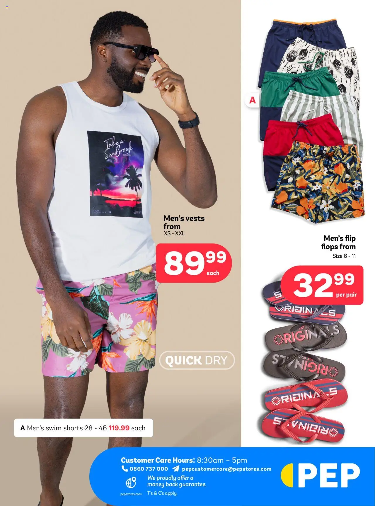 PEP Men's Clothing Specials │ valid from 22.08.2025 | Page: 6 | Products: Shorts, Flops, Flip flops
