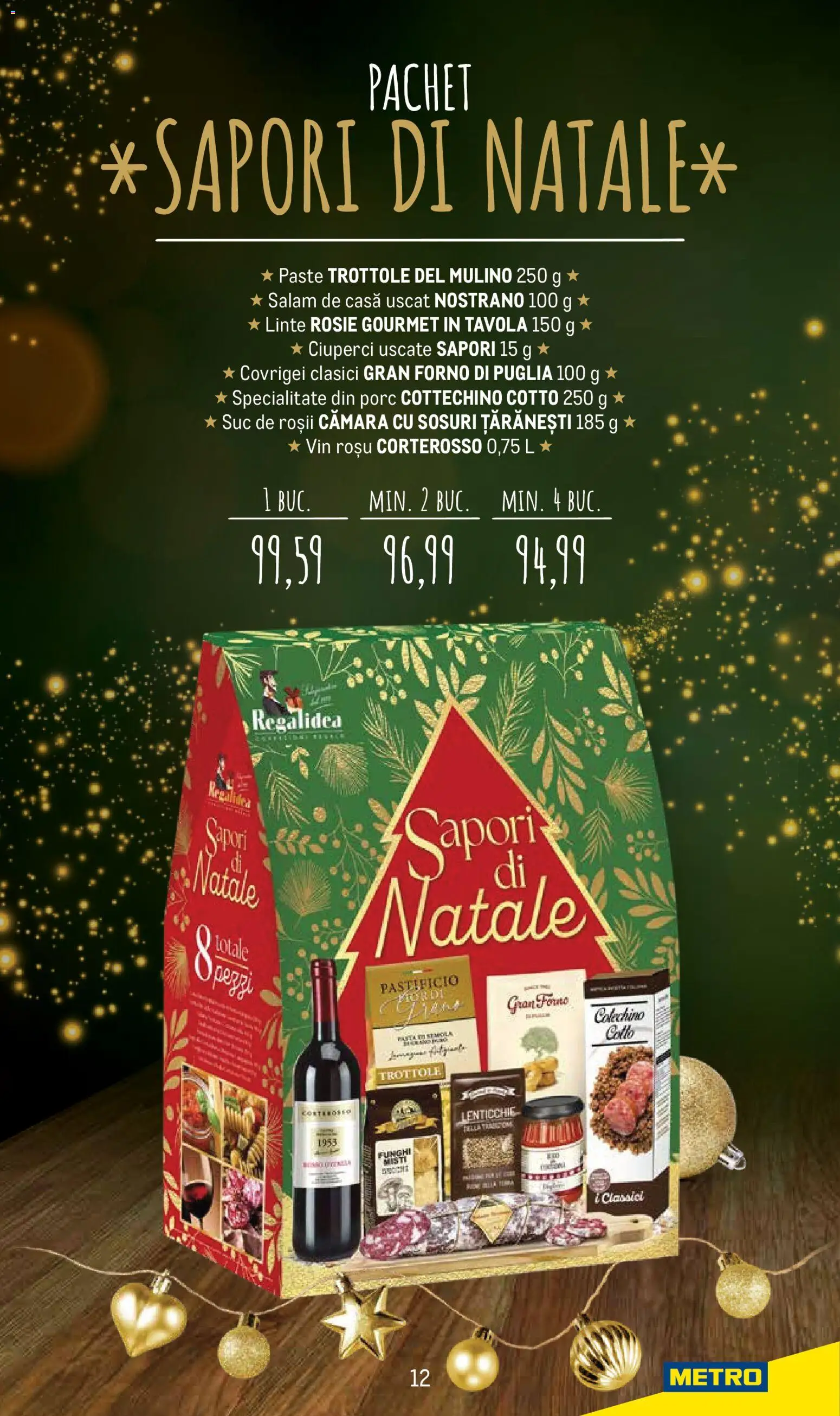 Noul catalog Metro – valabil de la 24.11.2025 | Pagină: 12 | Produse: Ciuperci, Covrigei, Suc, Roșii