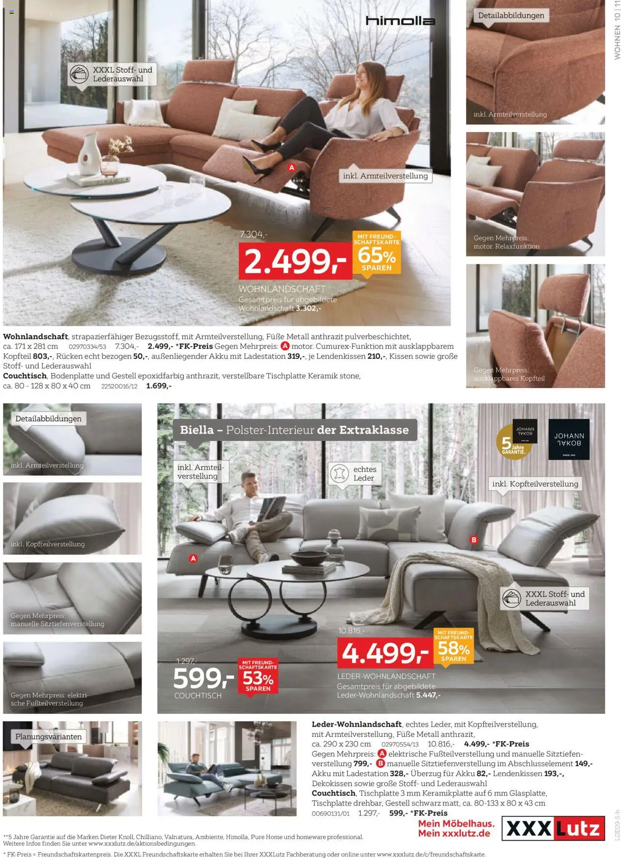 XXXL Lutz Prospekt 	 – gültig ab 08.09.2025 | Seite: 15 | Produkte: Wohnlandschaft, Kissen, Couchtisch